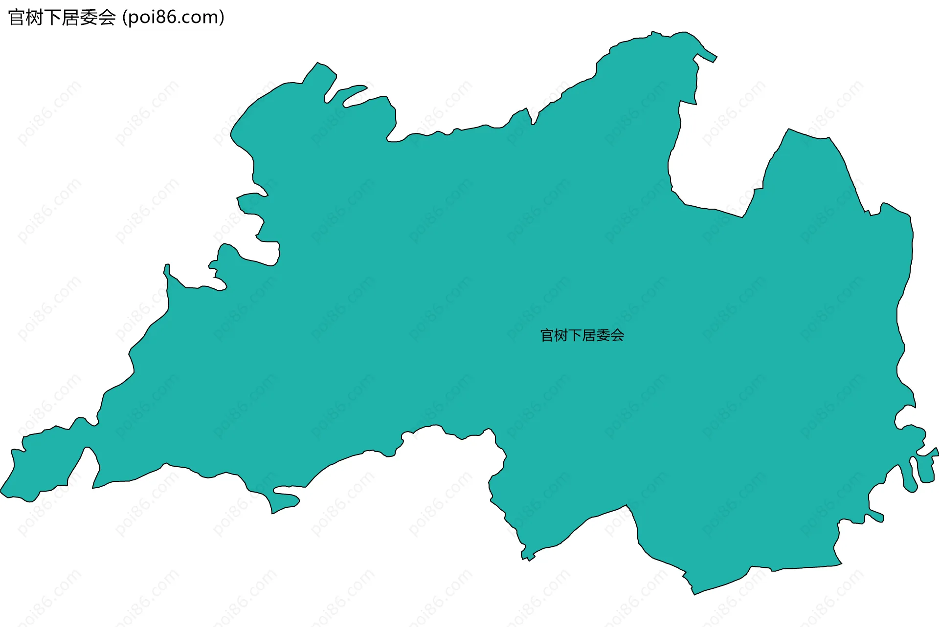 官树下居委会边界地图