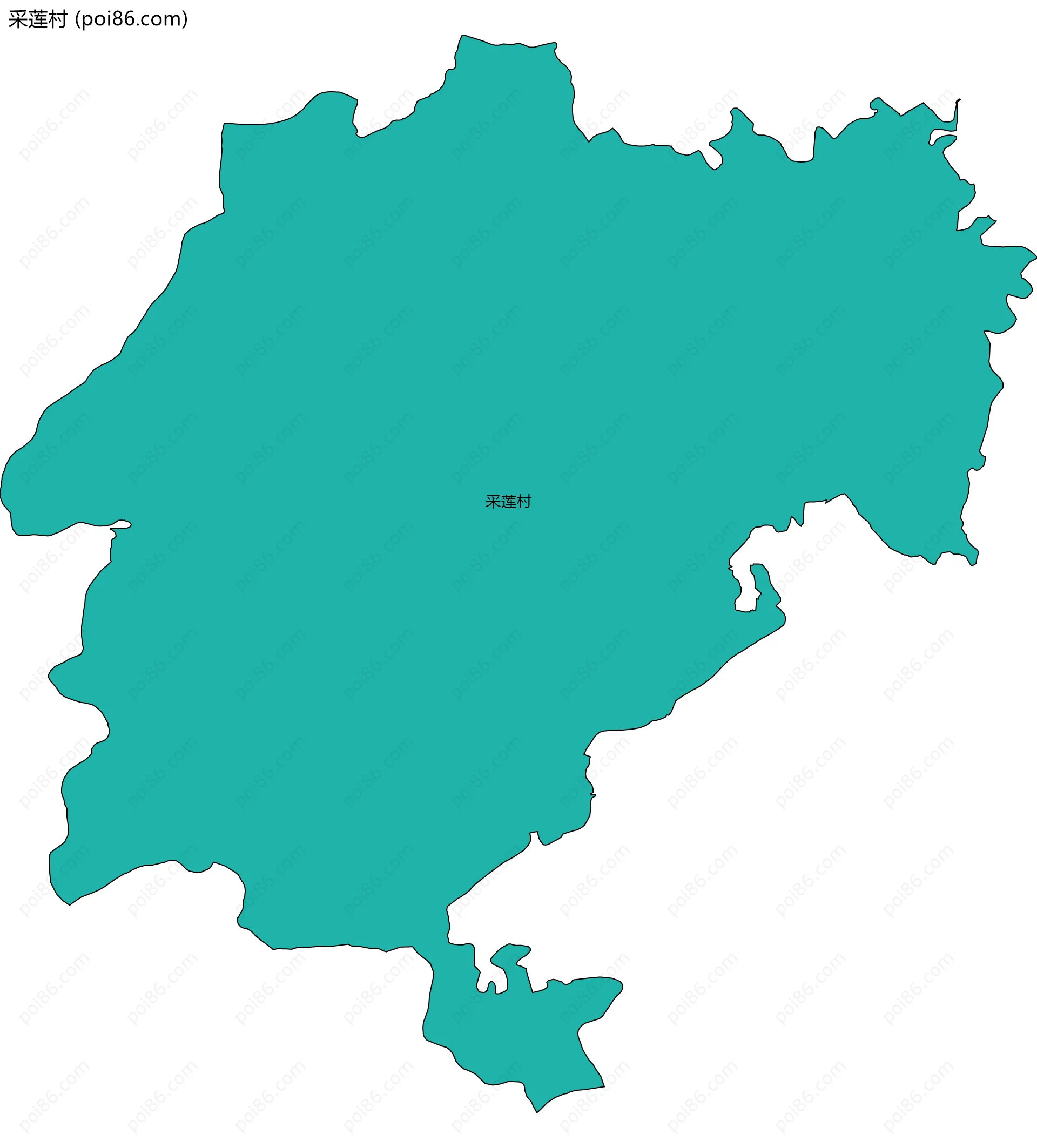 采莲村边界地图