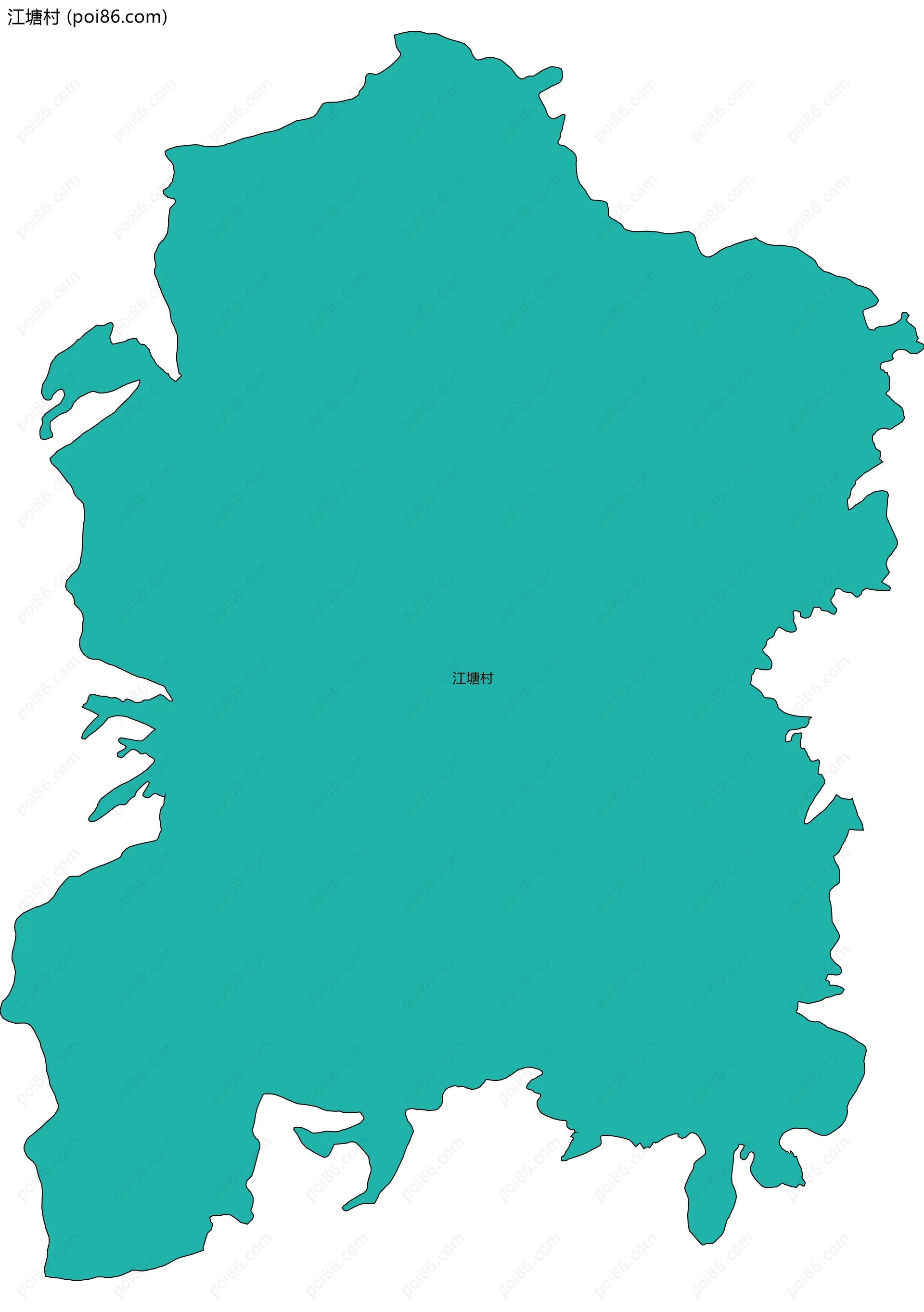 江塘村边界地图