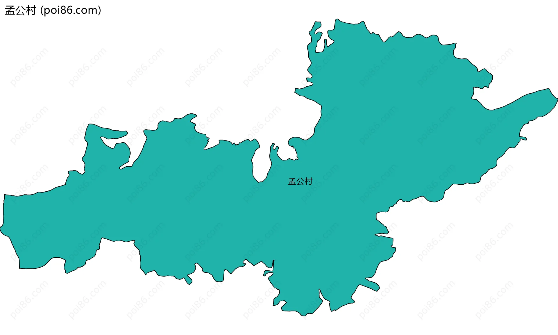 孟公村边界地图