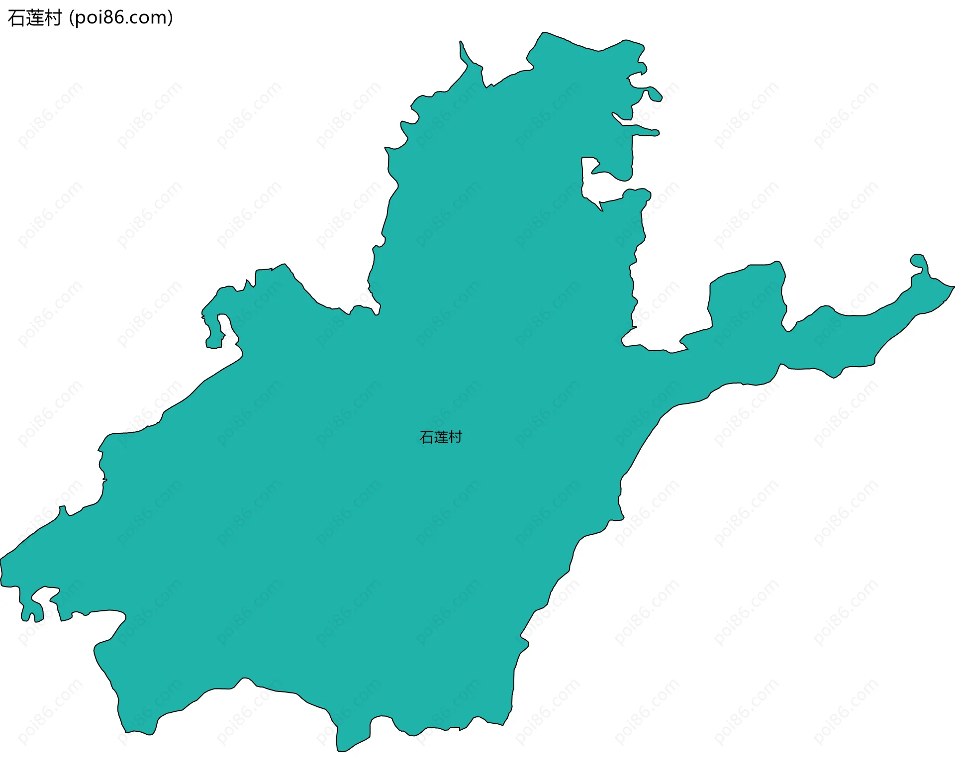 石莲村边界地图