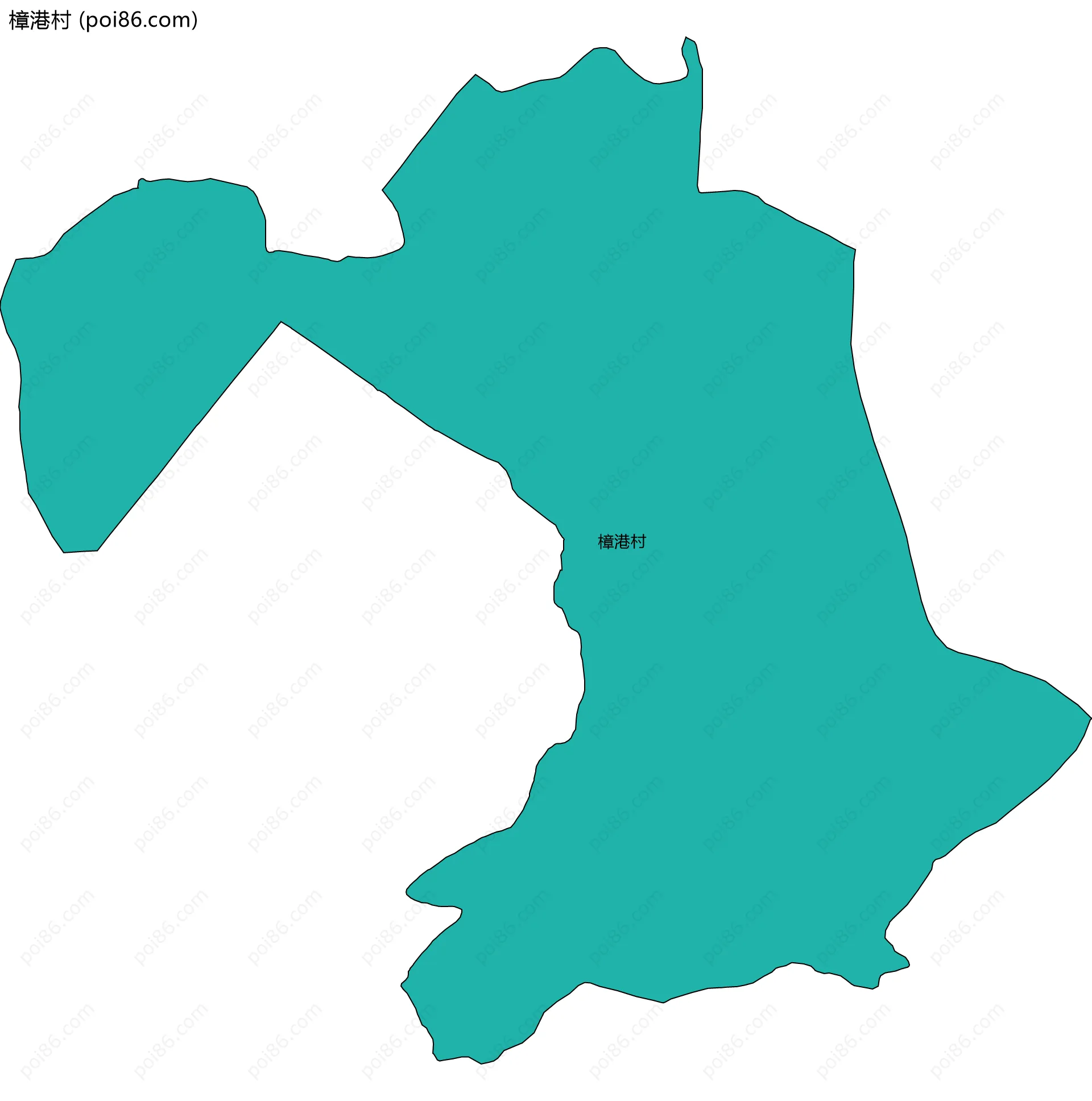 樟港村边界地图