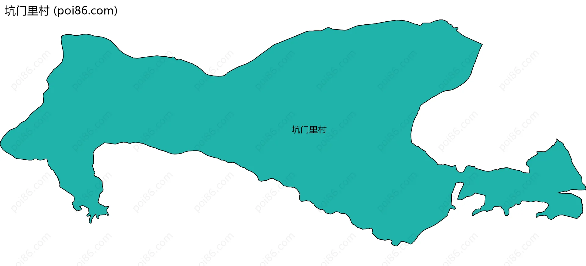 坑门里村边界地图