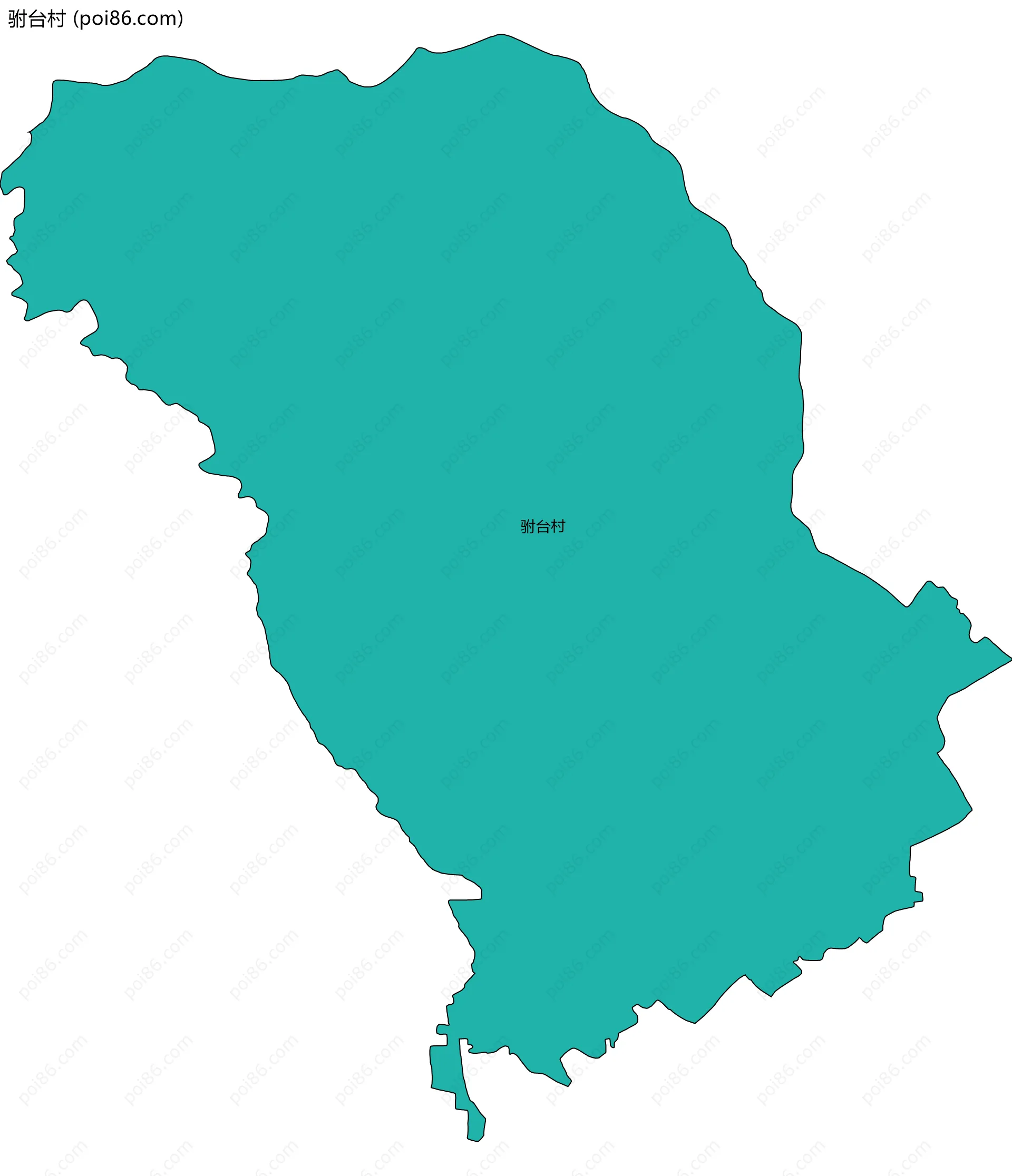 驸台村边界地图