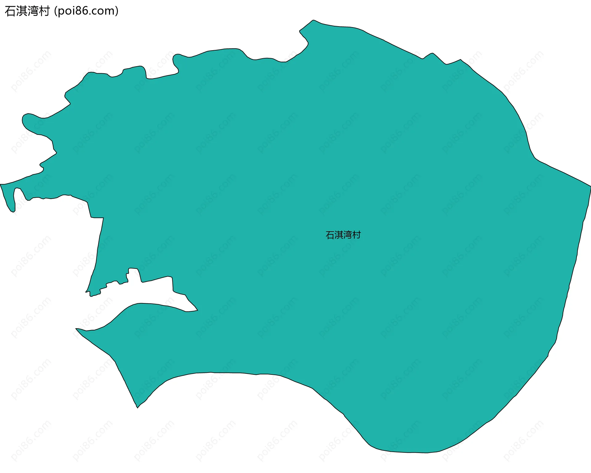 石淇湾村边界地图