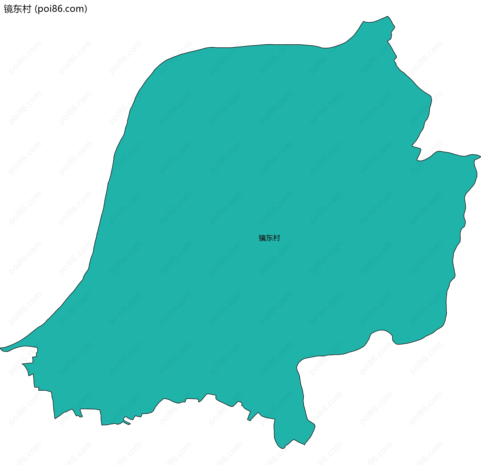 镜东村边界地图