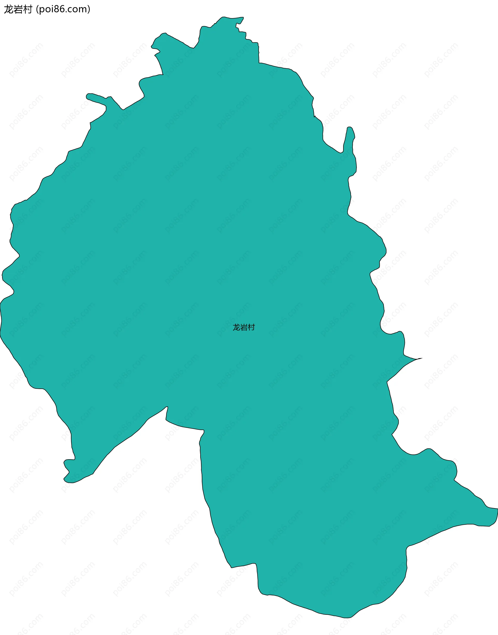 龙岩村边界地图