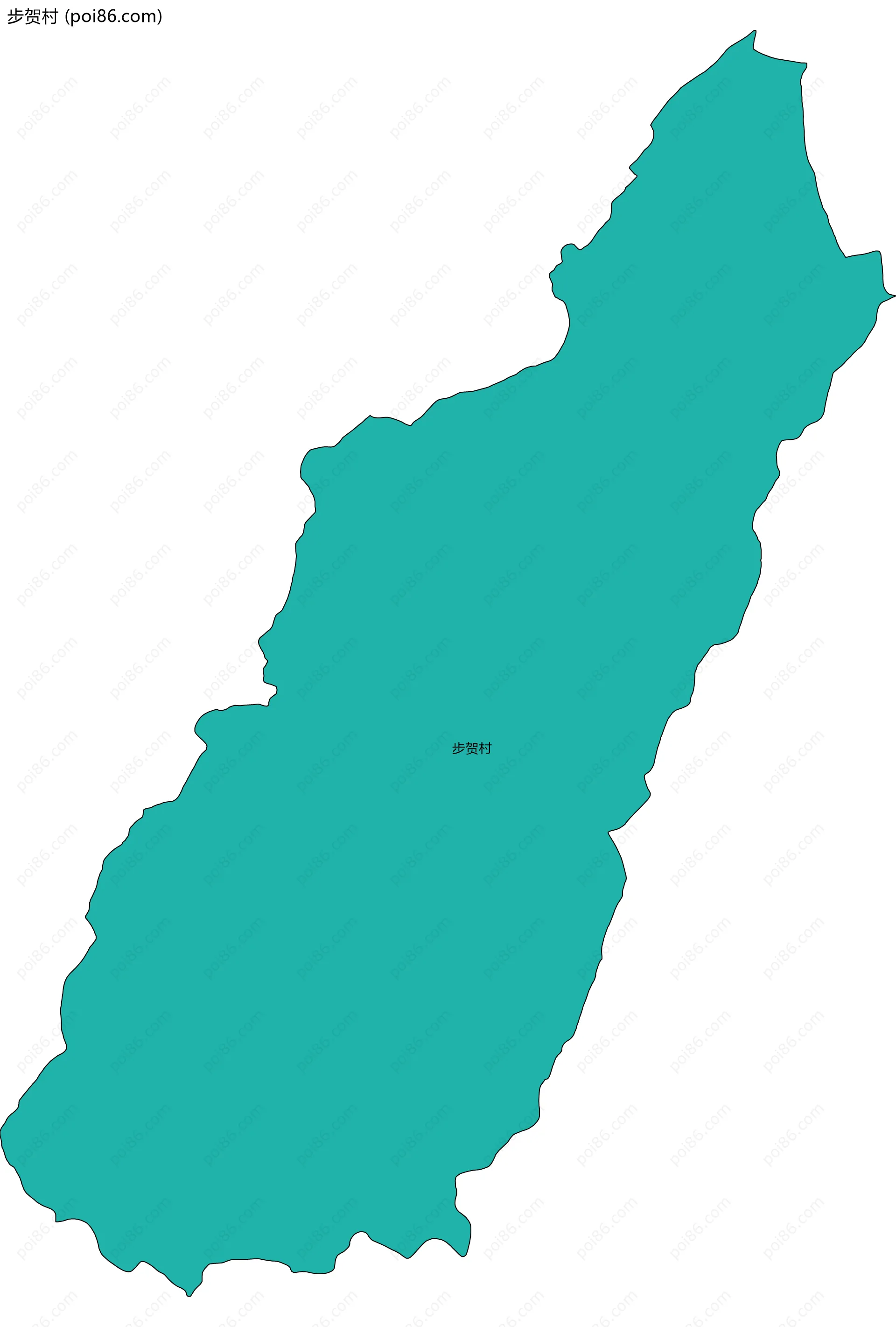 步贺村边界地图