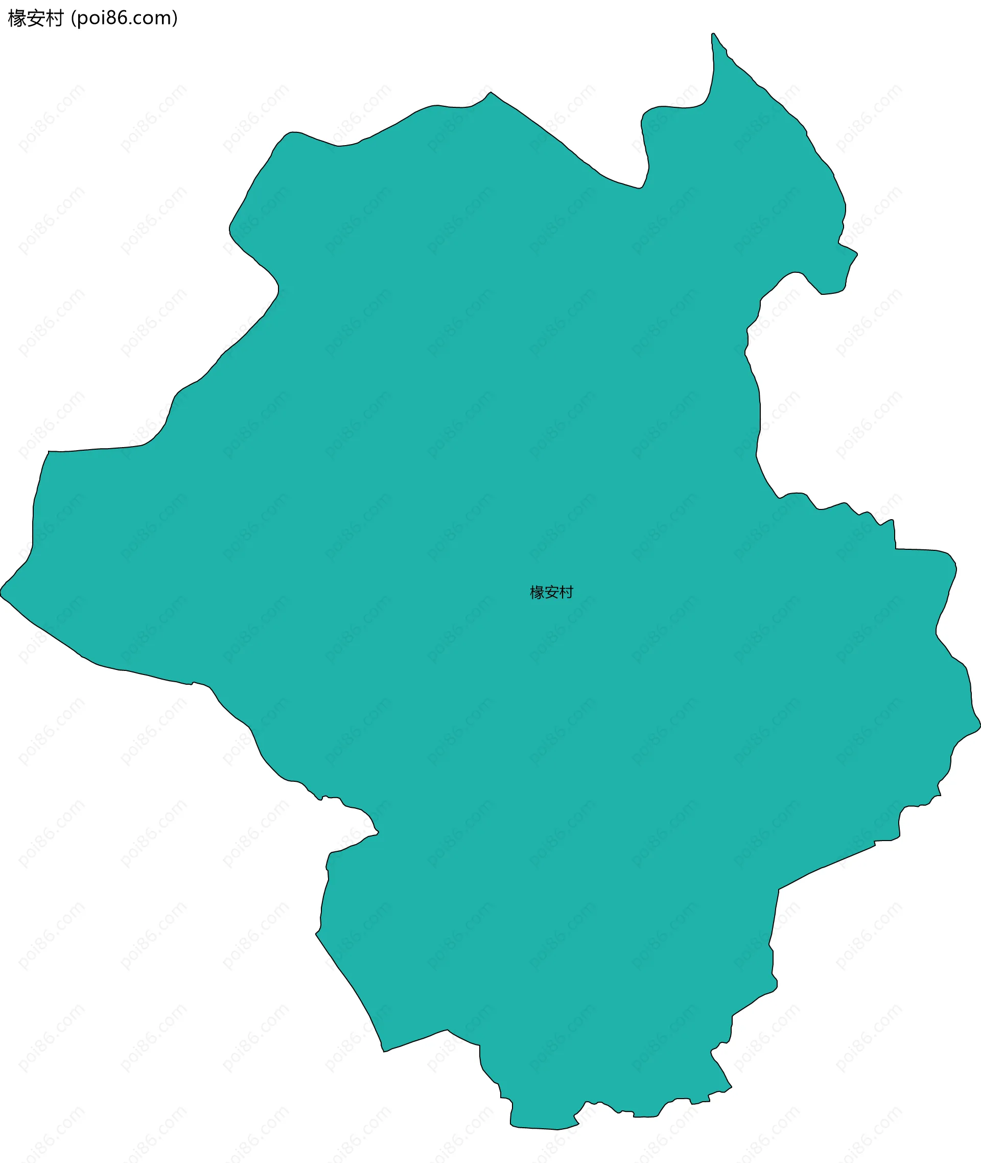 椽安村边界地图