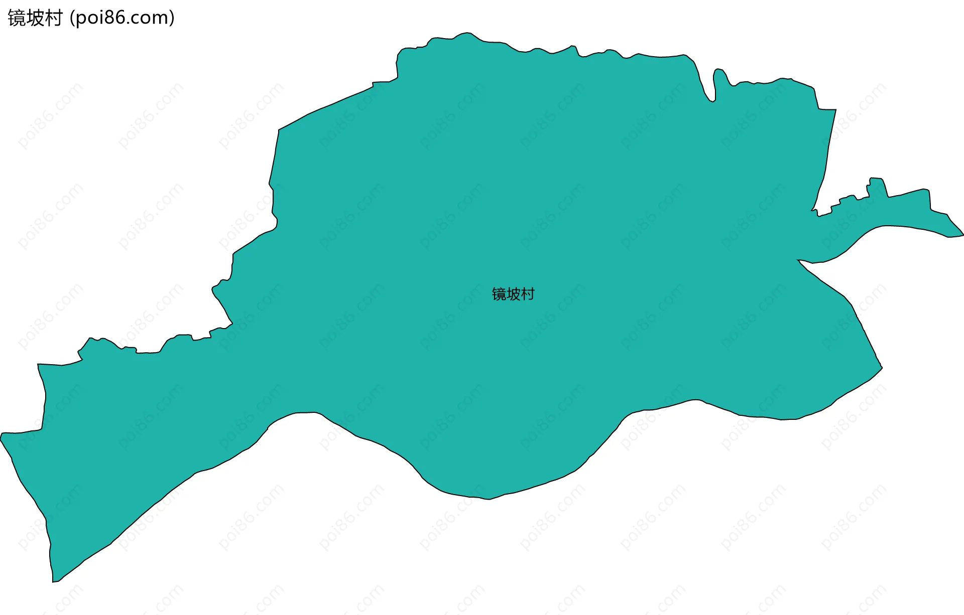镜坡村边界地图