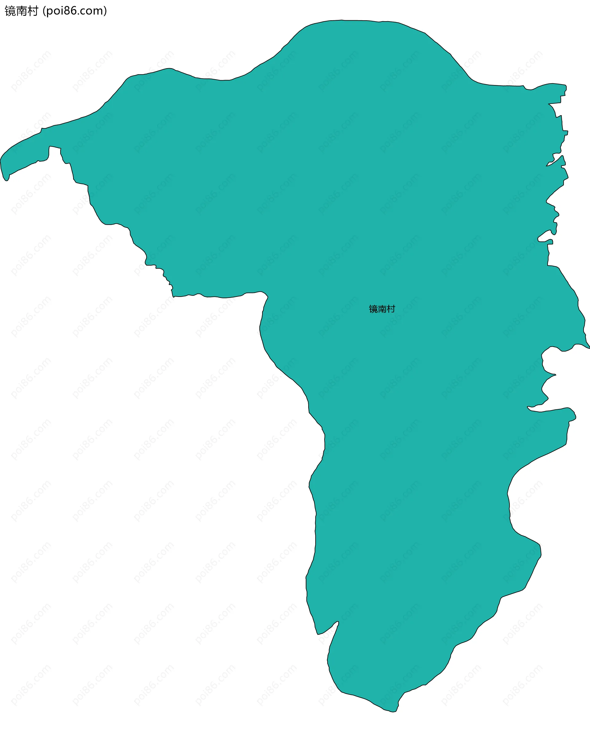 镜南村边界地图