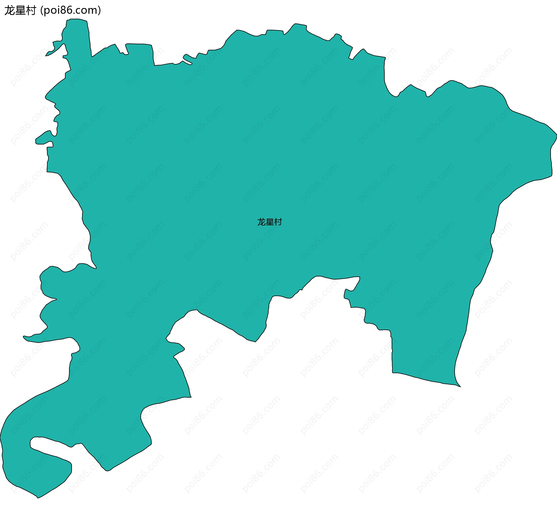 龙星村边界地图
