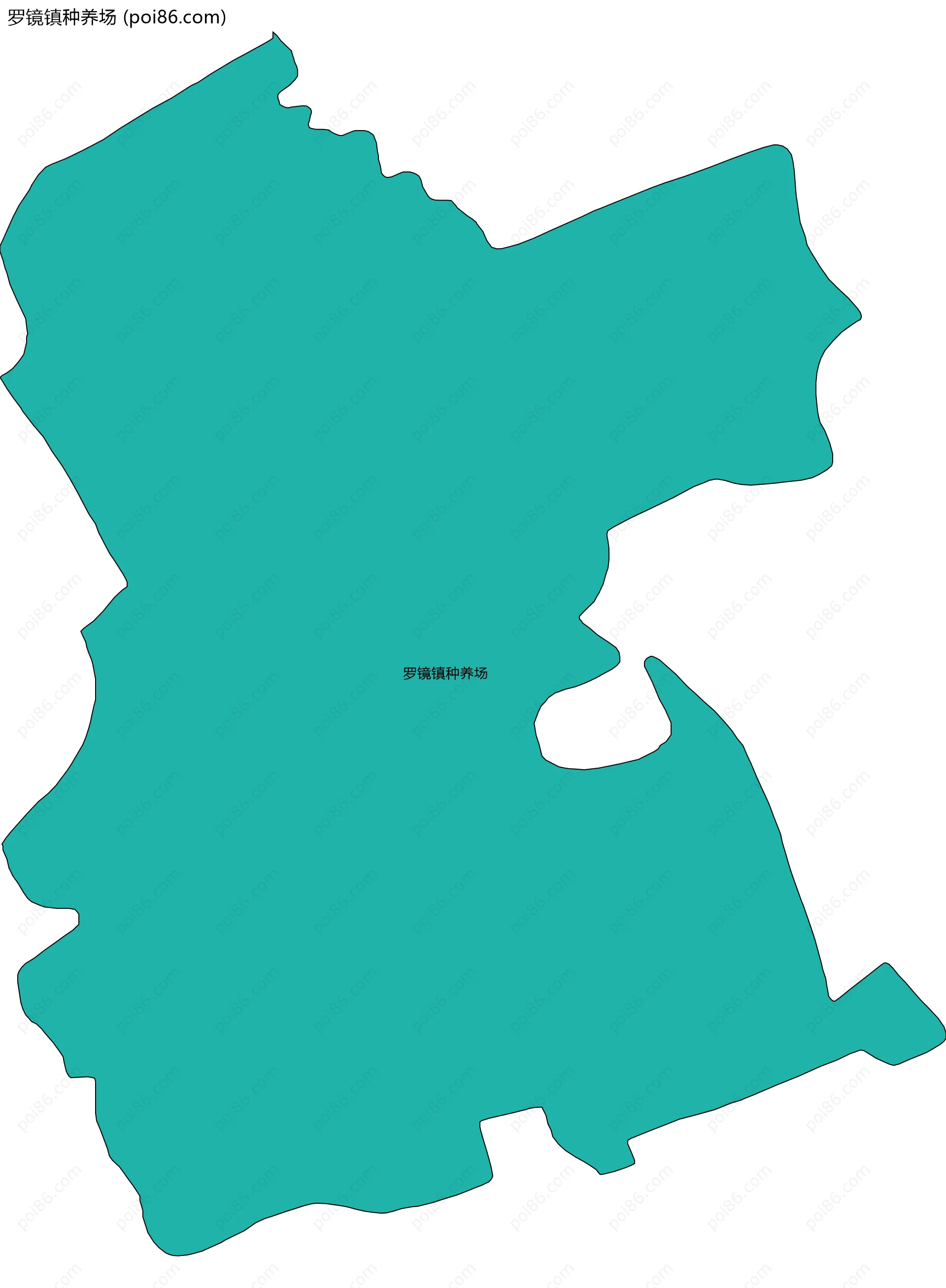 罗镜镇种养场边界地图