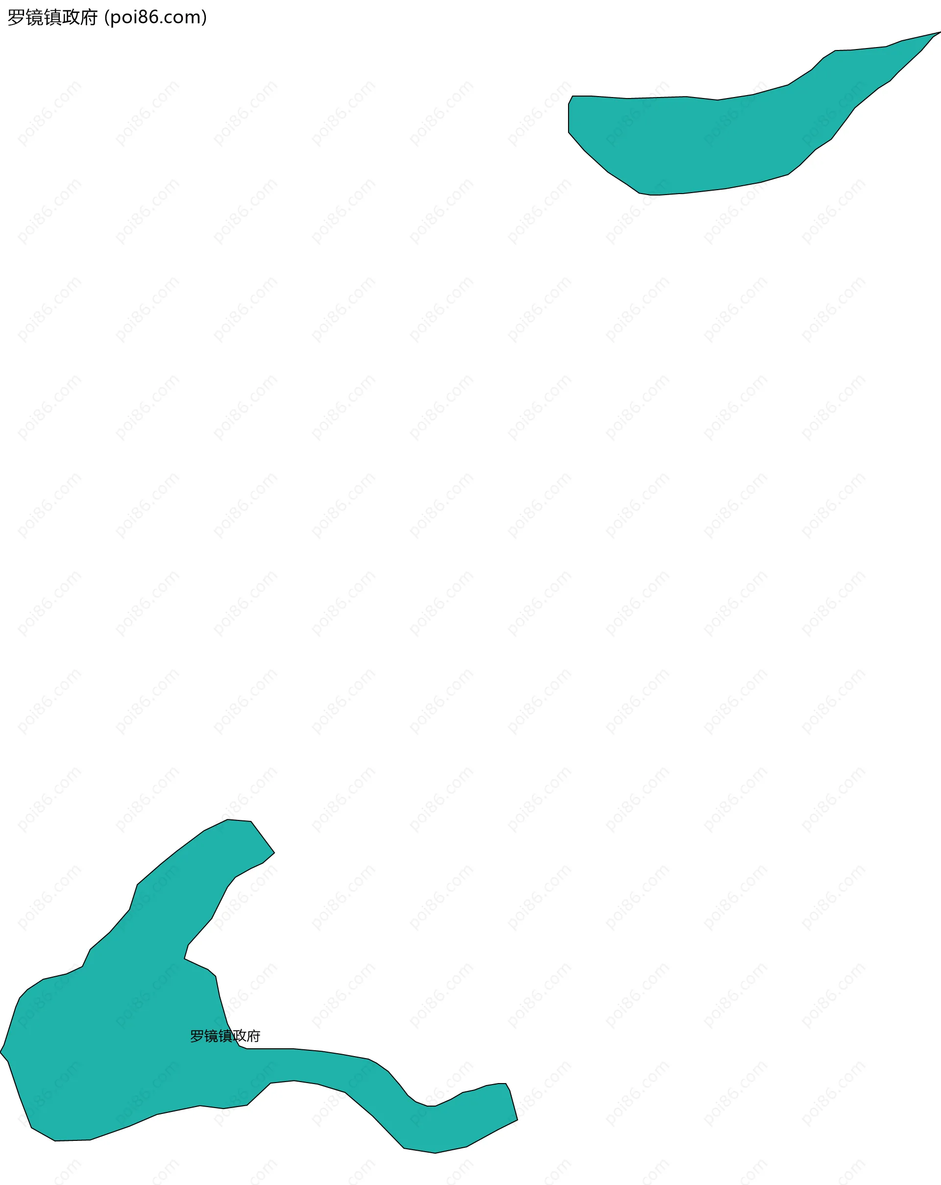 罗镜镇政府边界地图