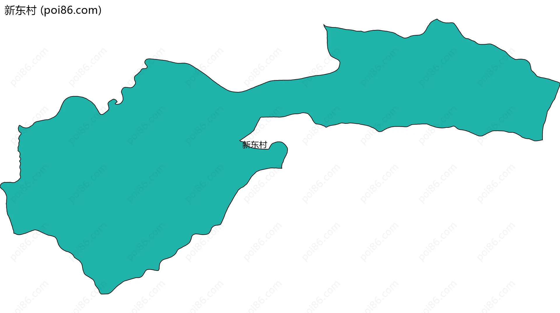 新东村边界地图