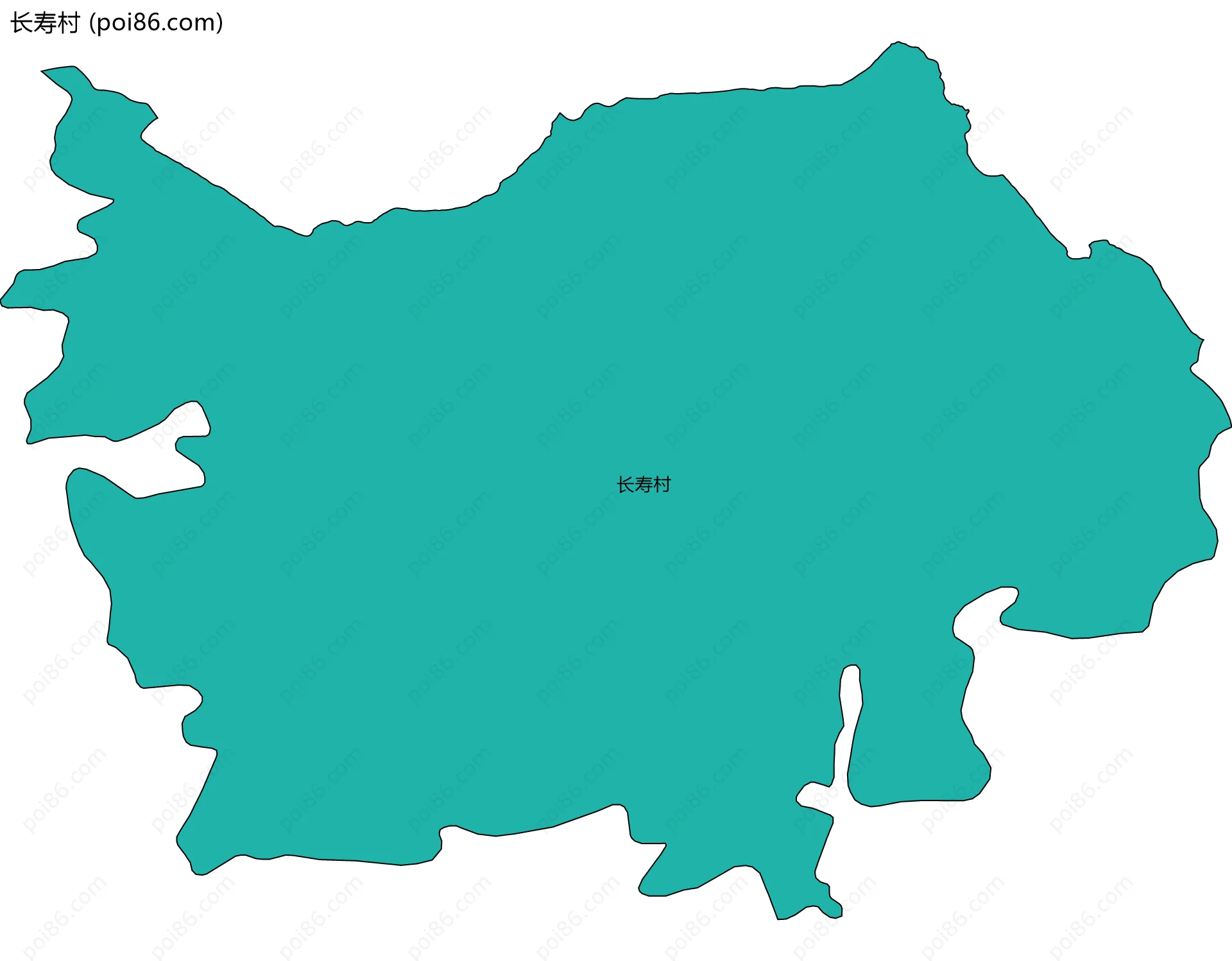 长寿村边界地图