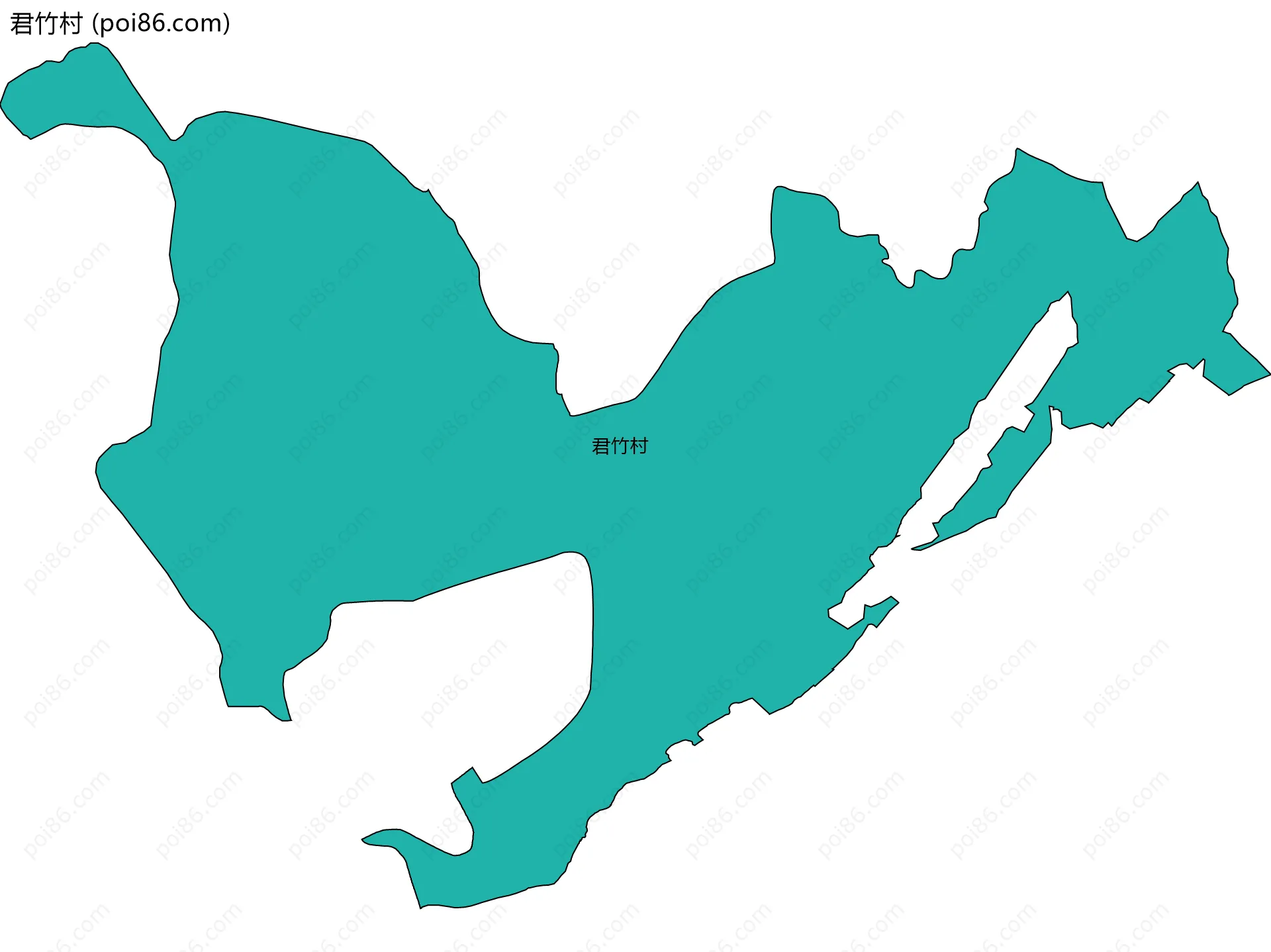 君竹村边界地图