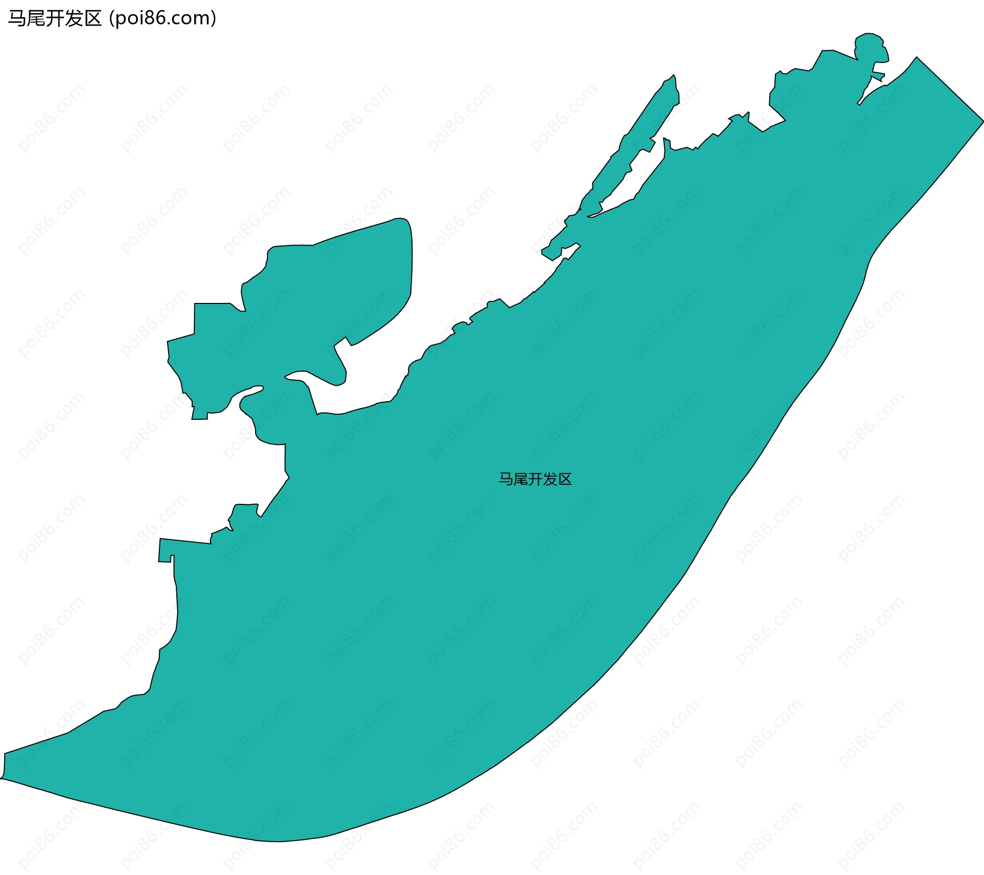 马尾开发区边界地图