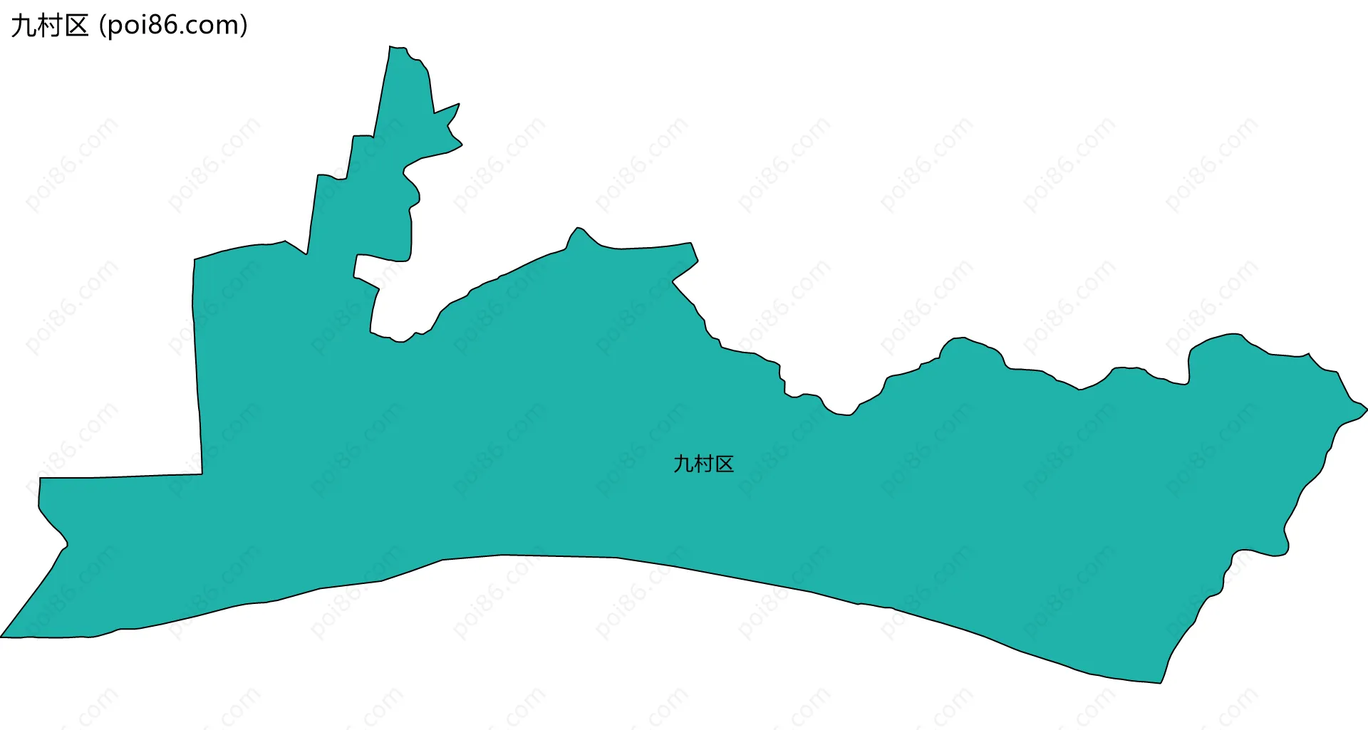 九村区边界地图