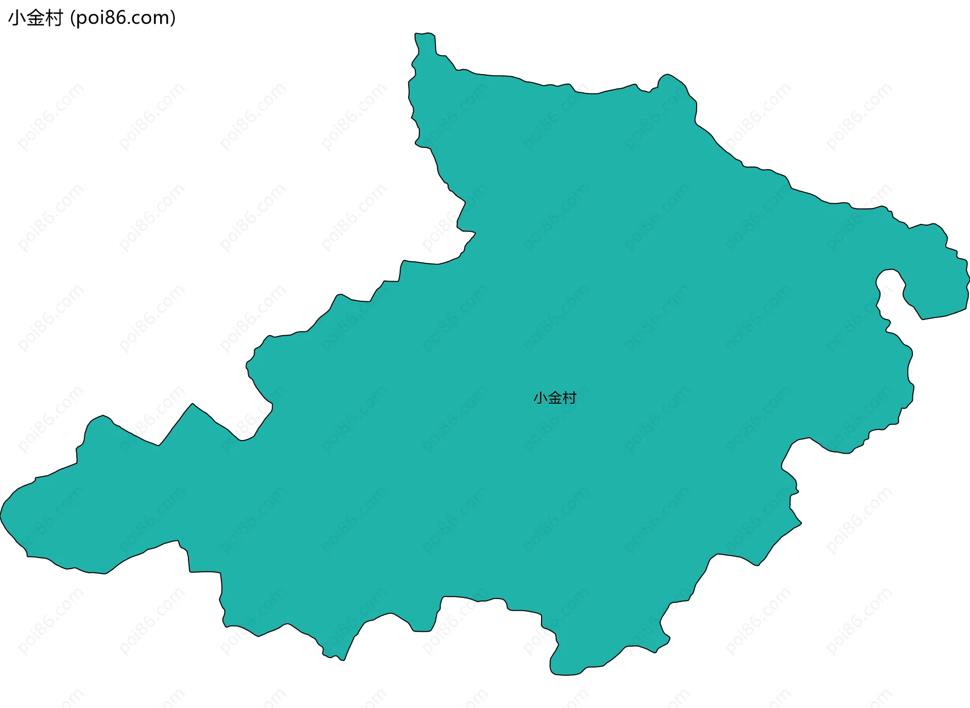 小金村边界地图