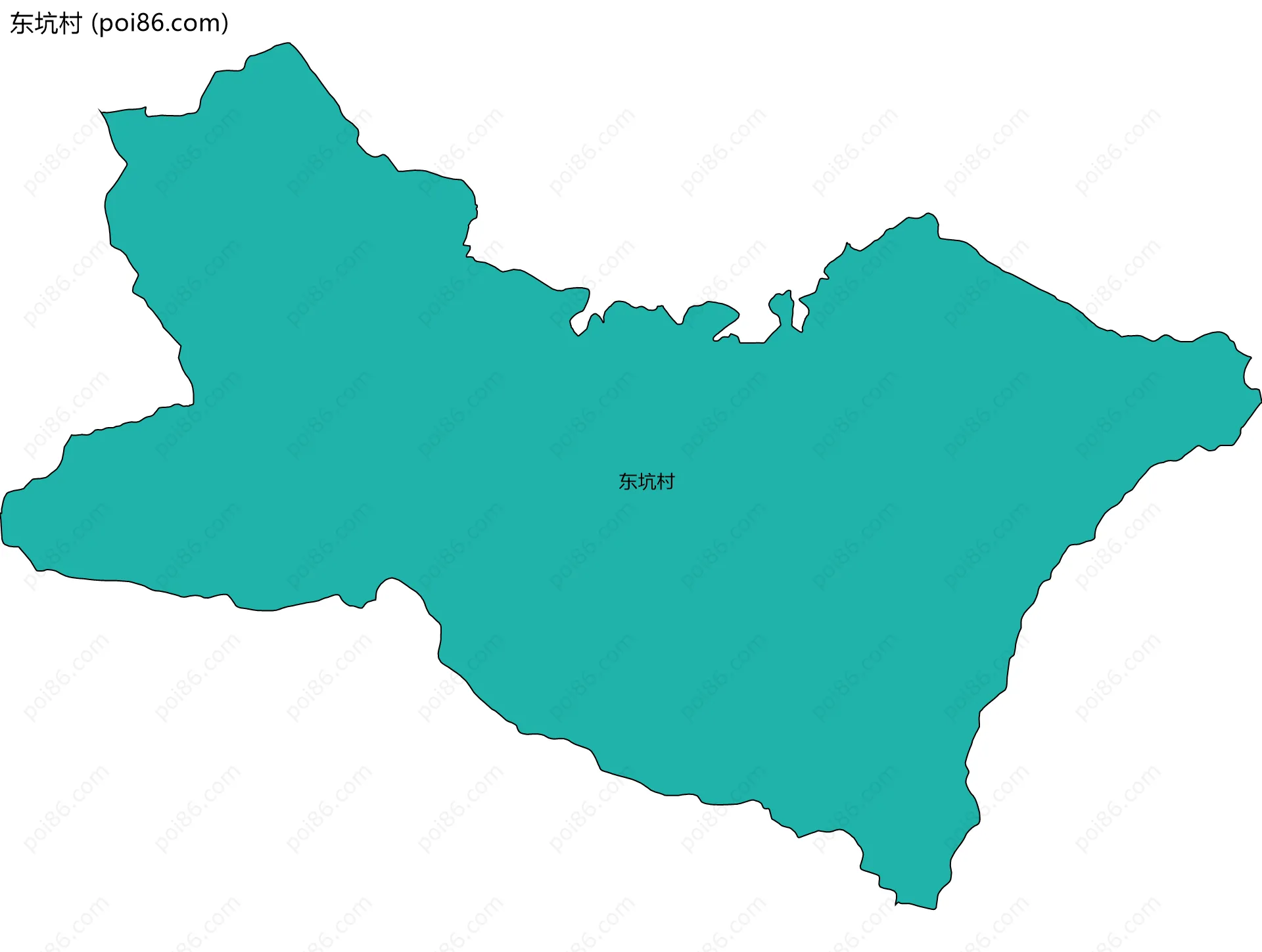 东坑村边界地图