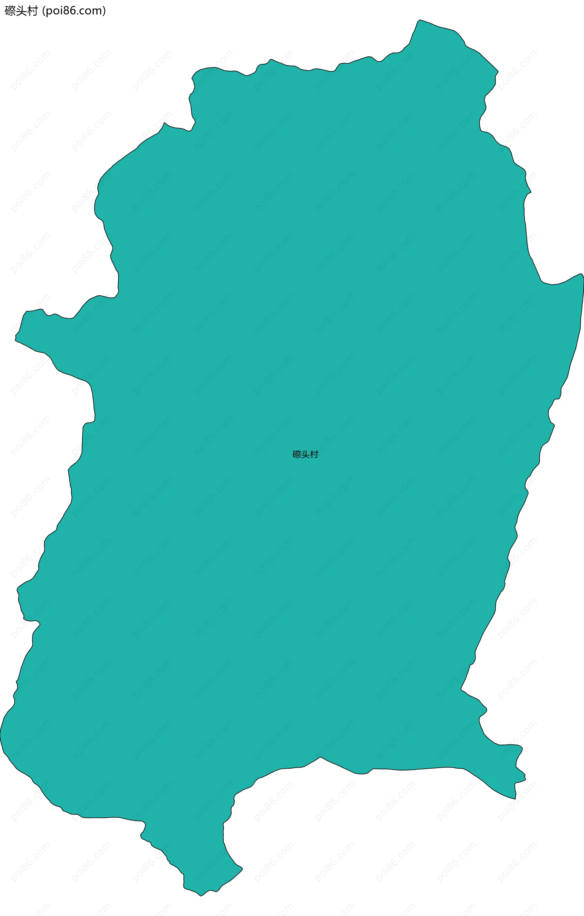 磜头村边界地图