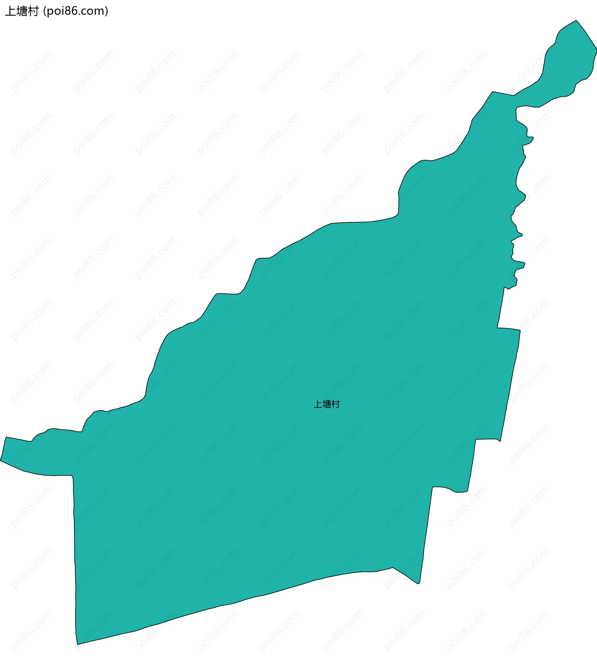 上塘村边界地图