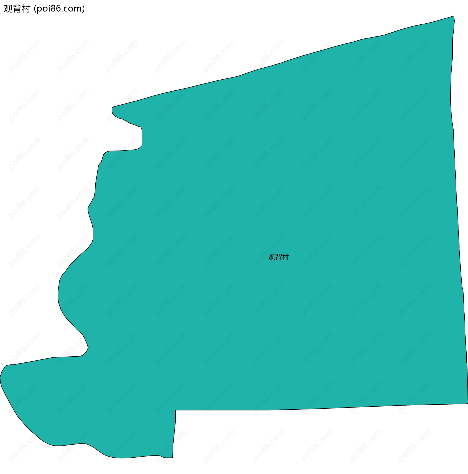 观背村边界地图