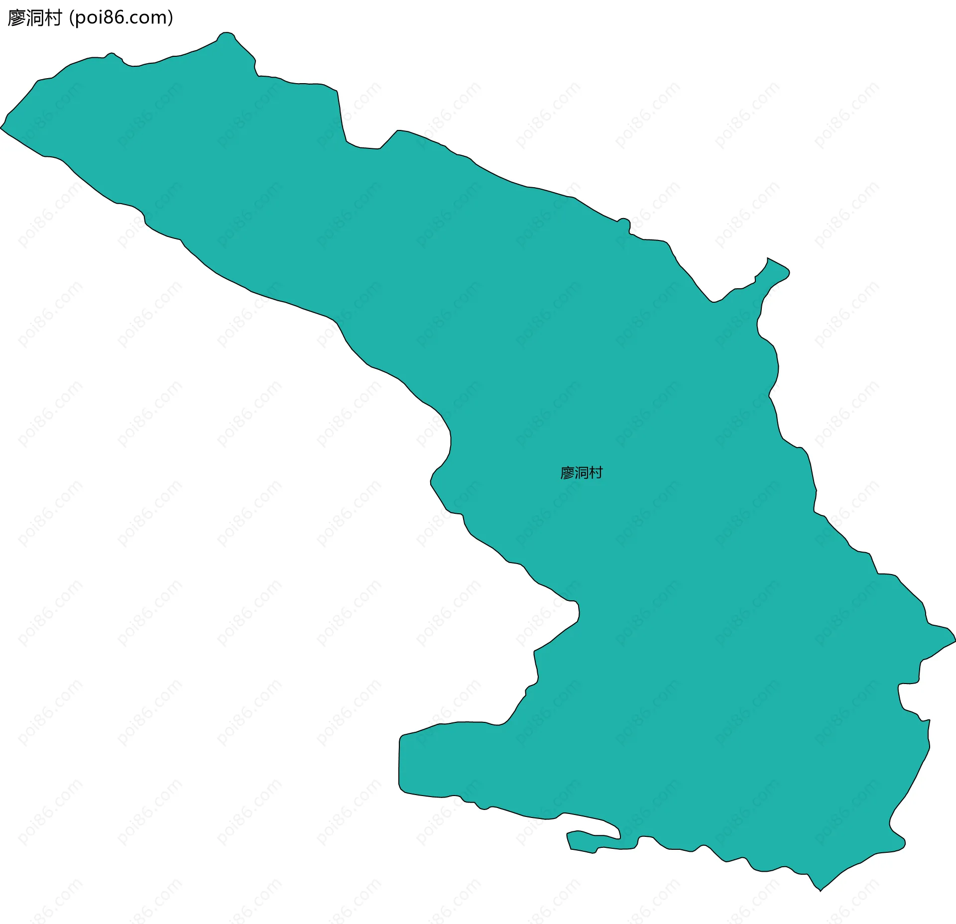 廖洞村边界地图