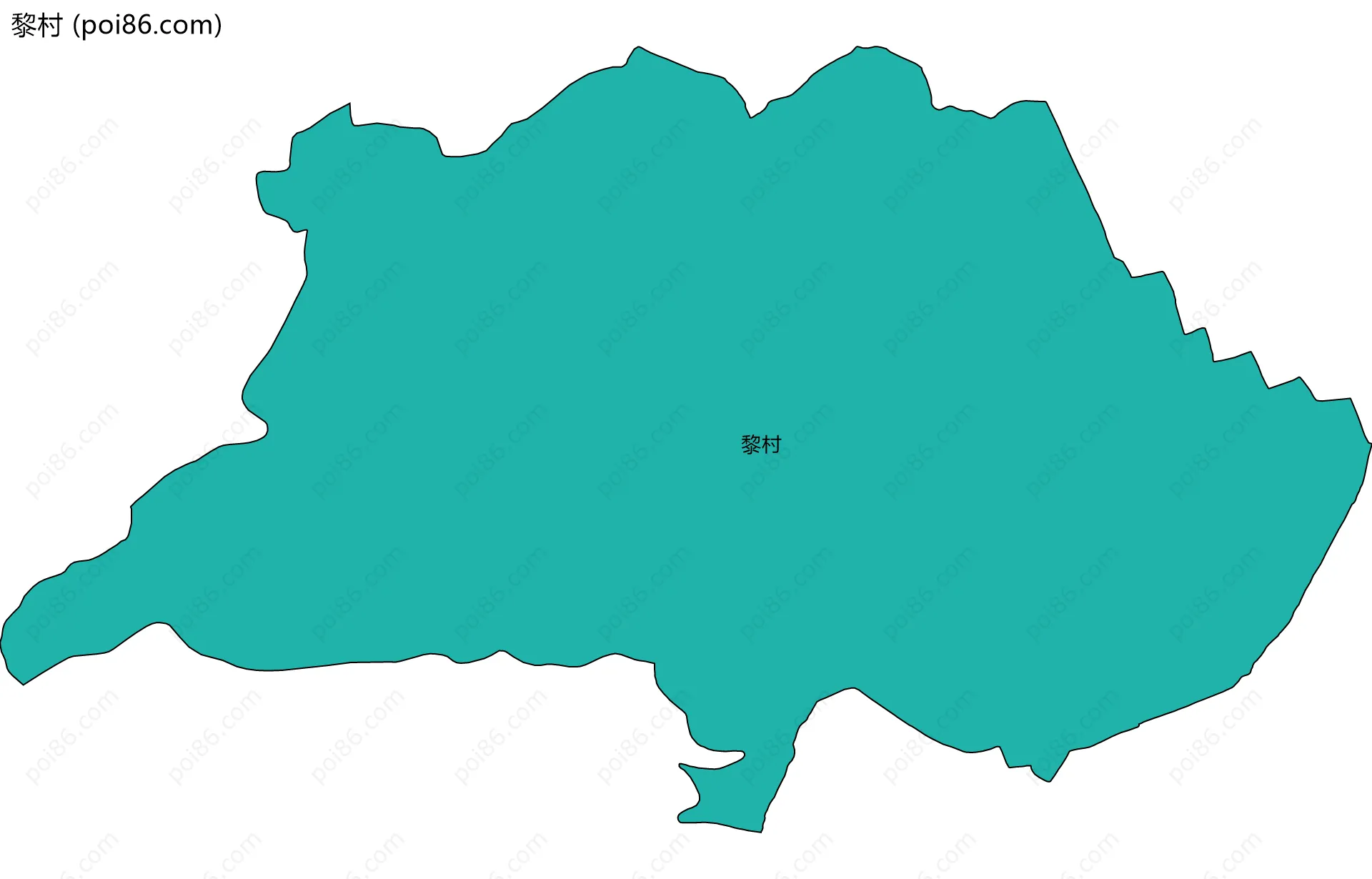 黎村边界地图