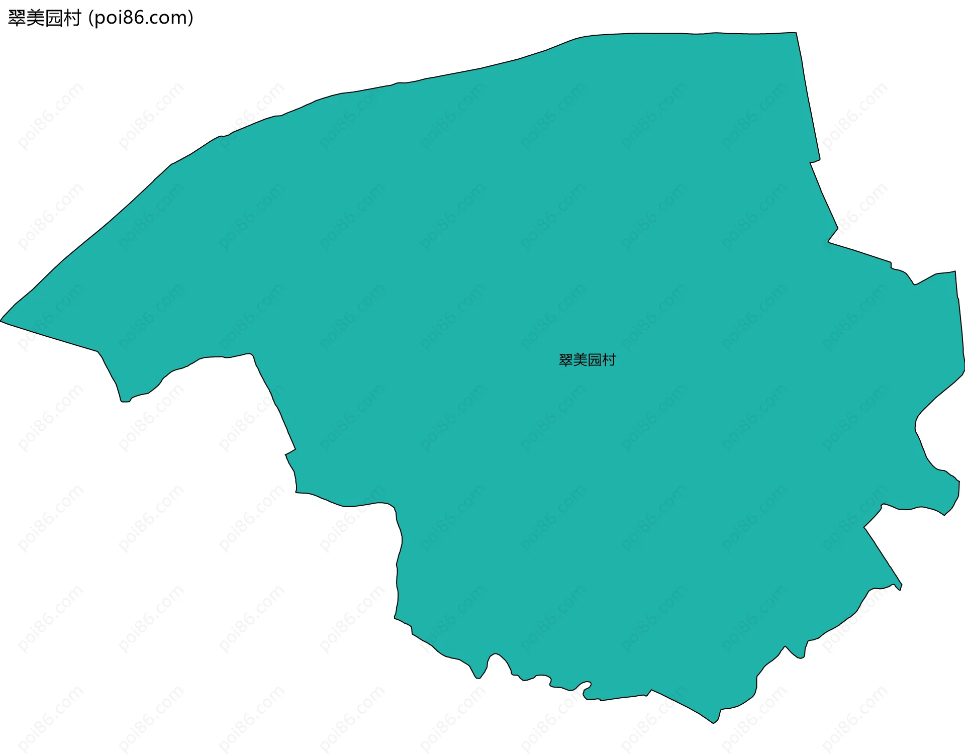 翠美园村边界地图
