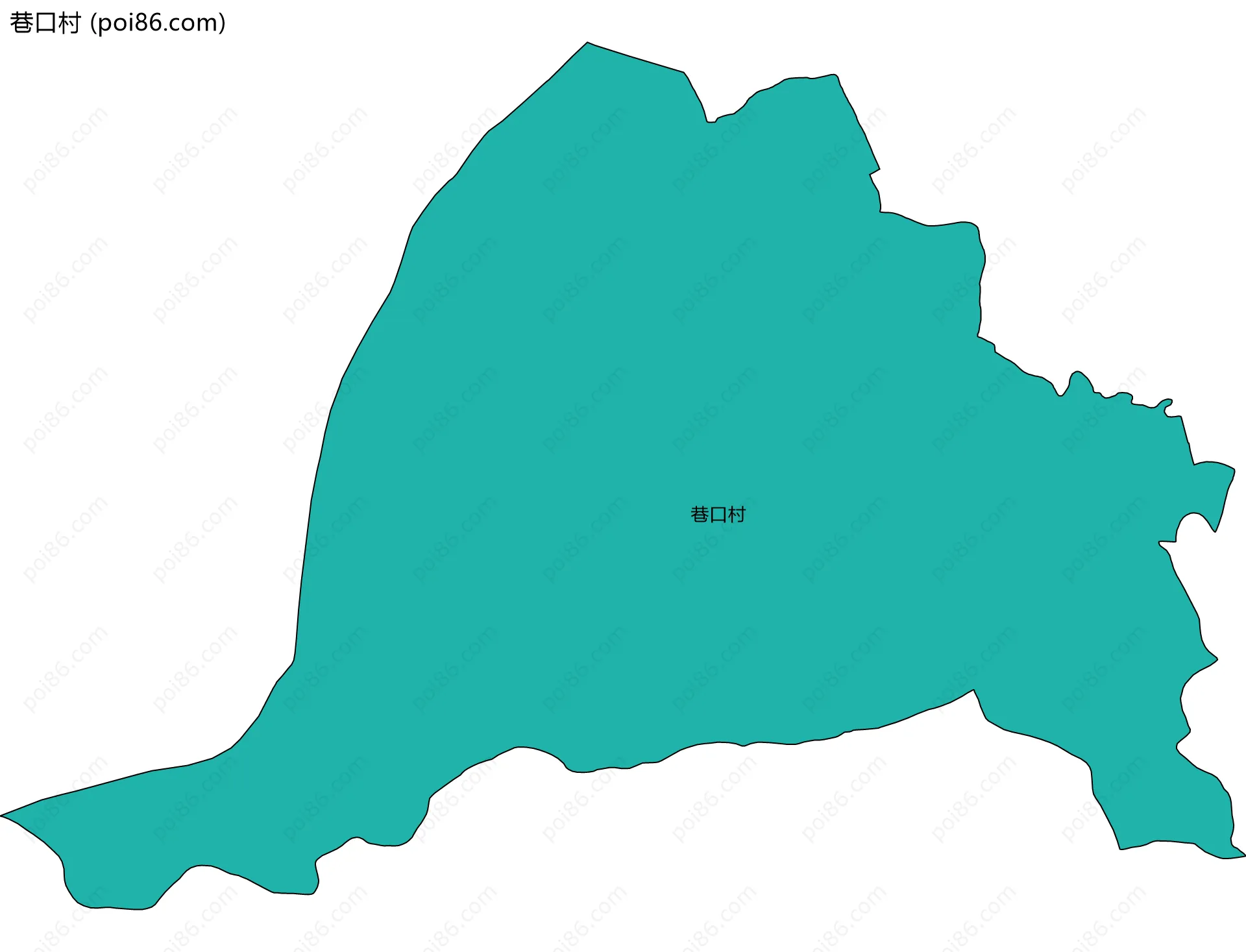 巷口村边界地图