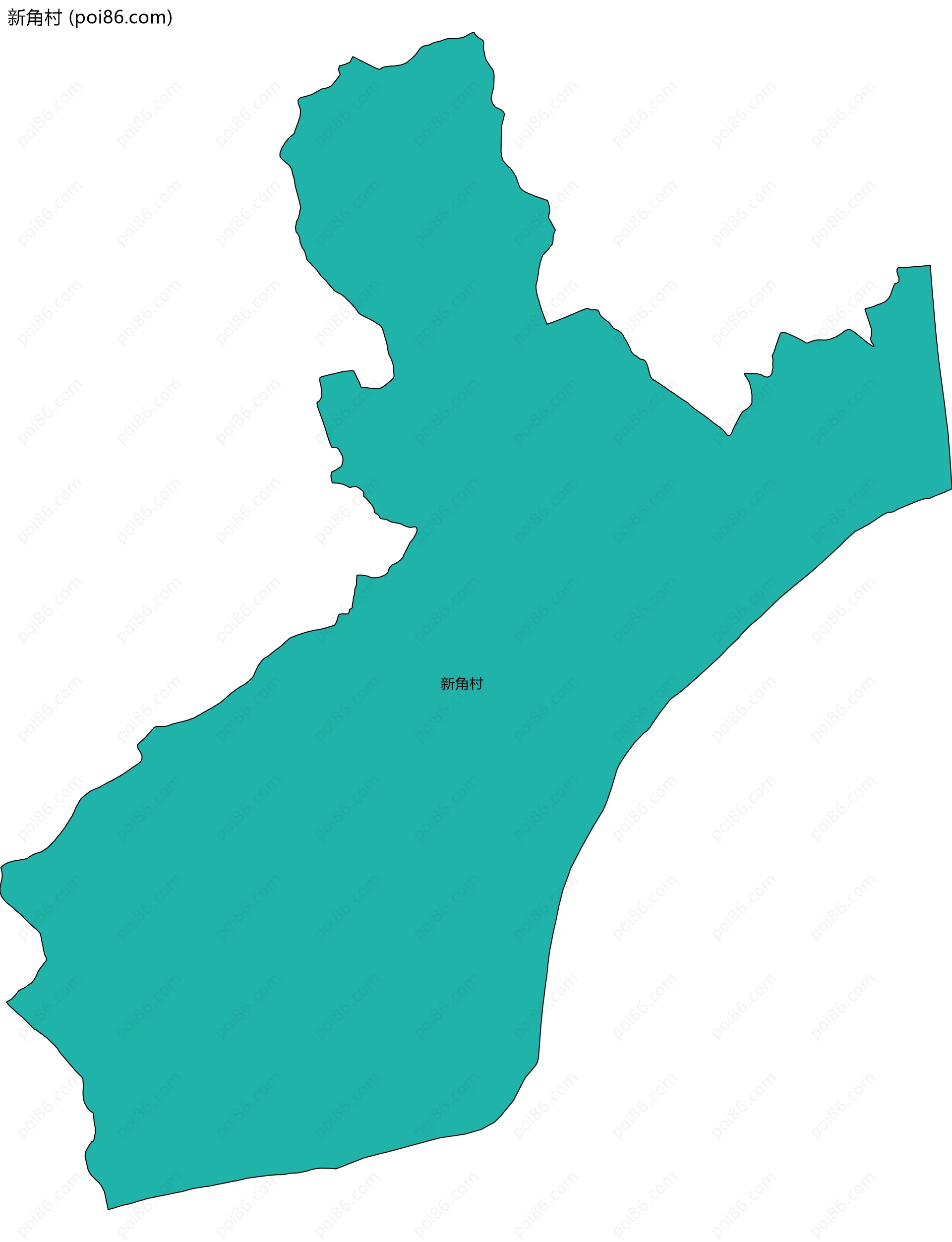 新角村边界地图