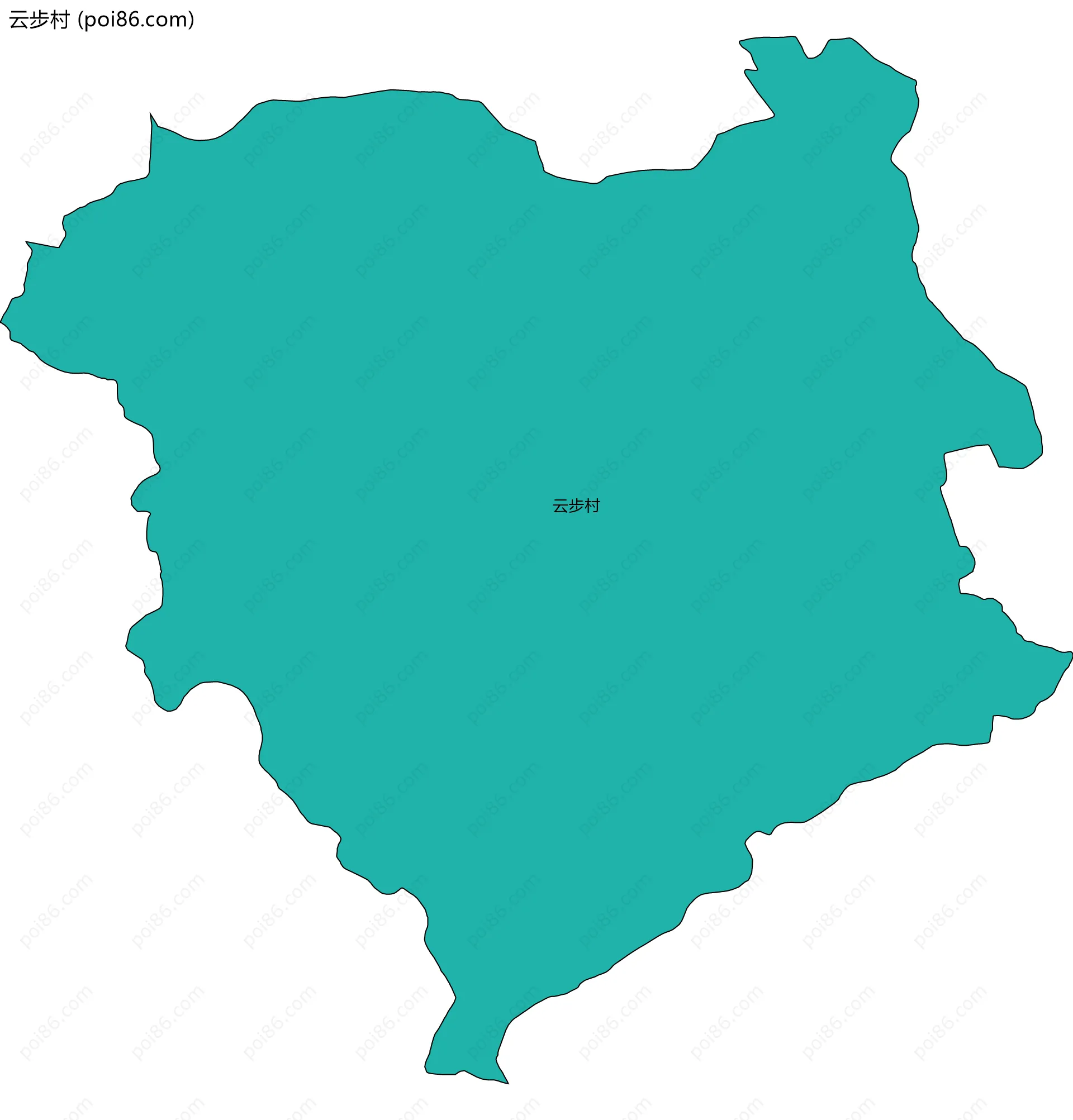 云步村边界地图