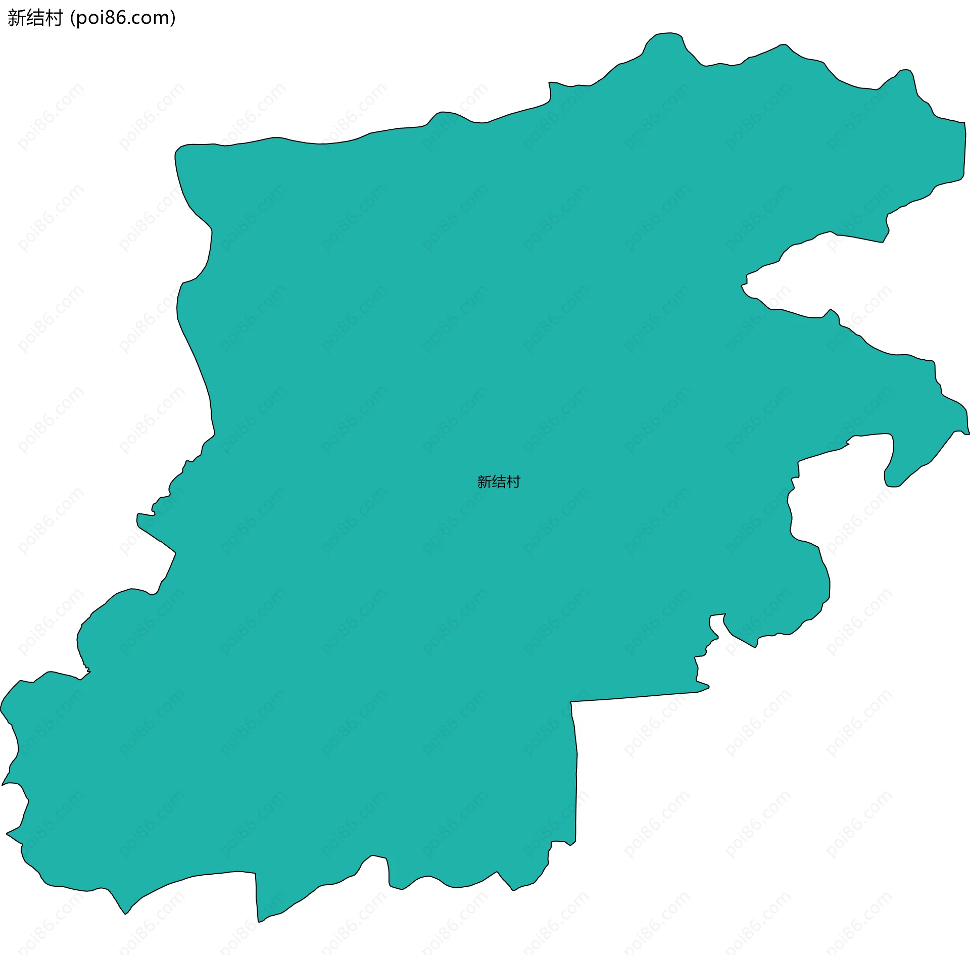 新结村边界地图
