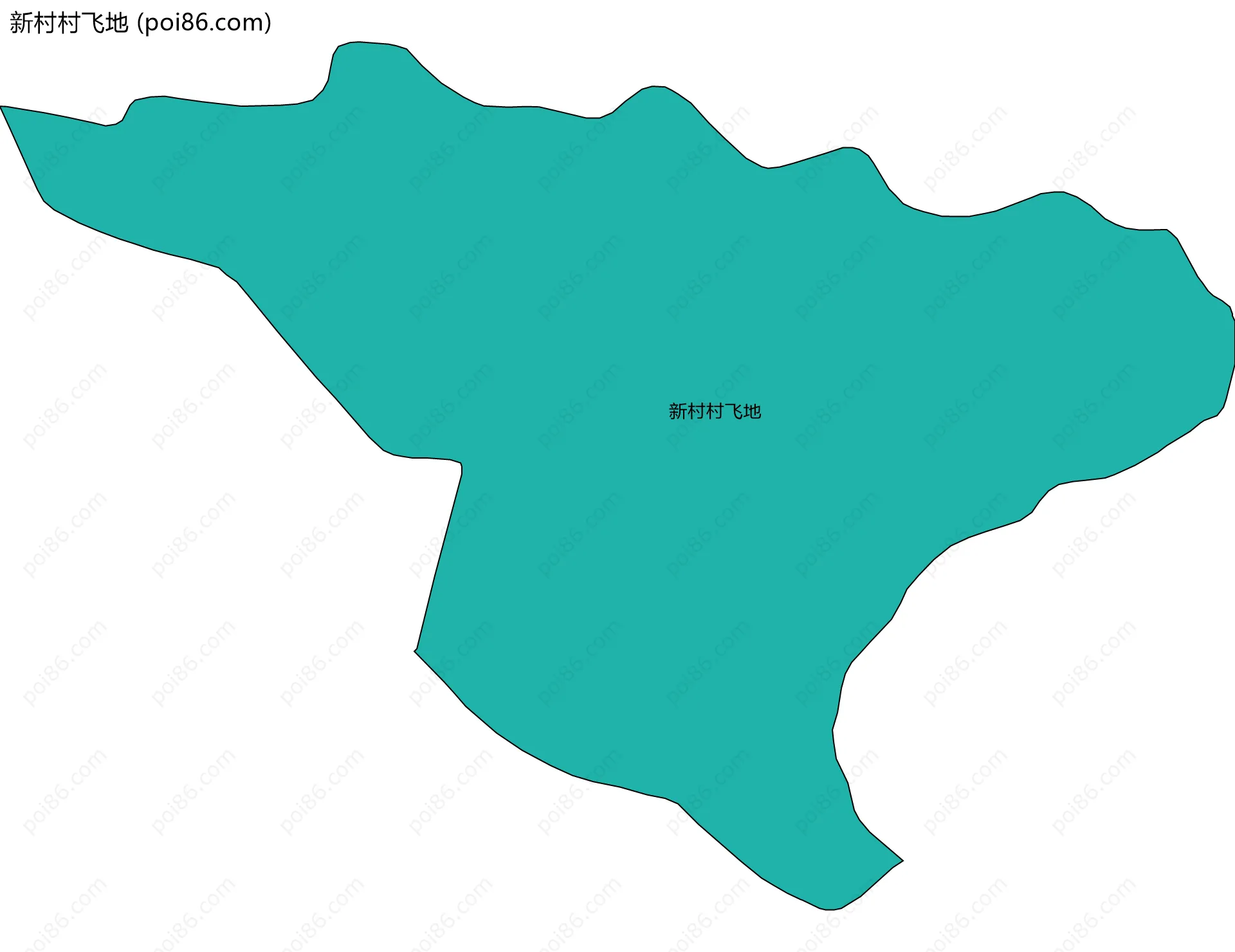 新村村飞地边界地图