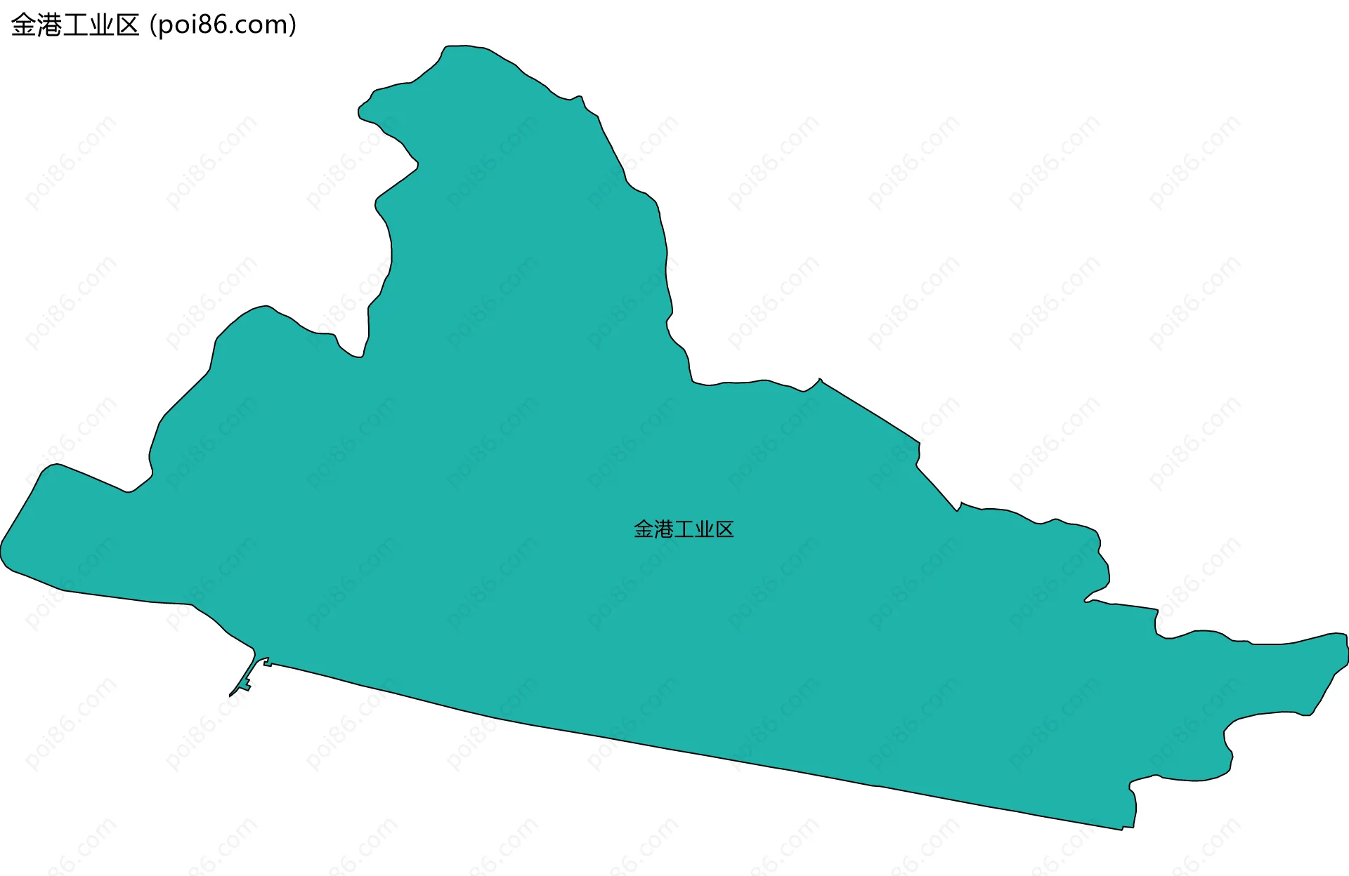 金港工业区边界地图