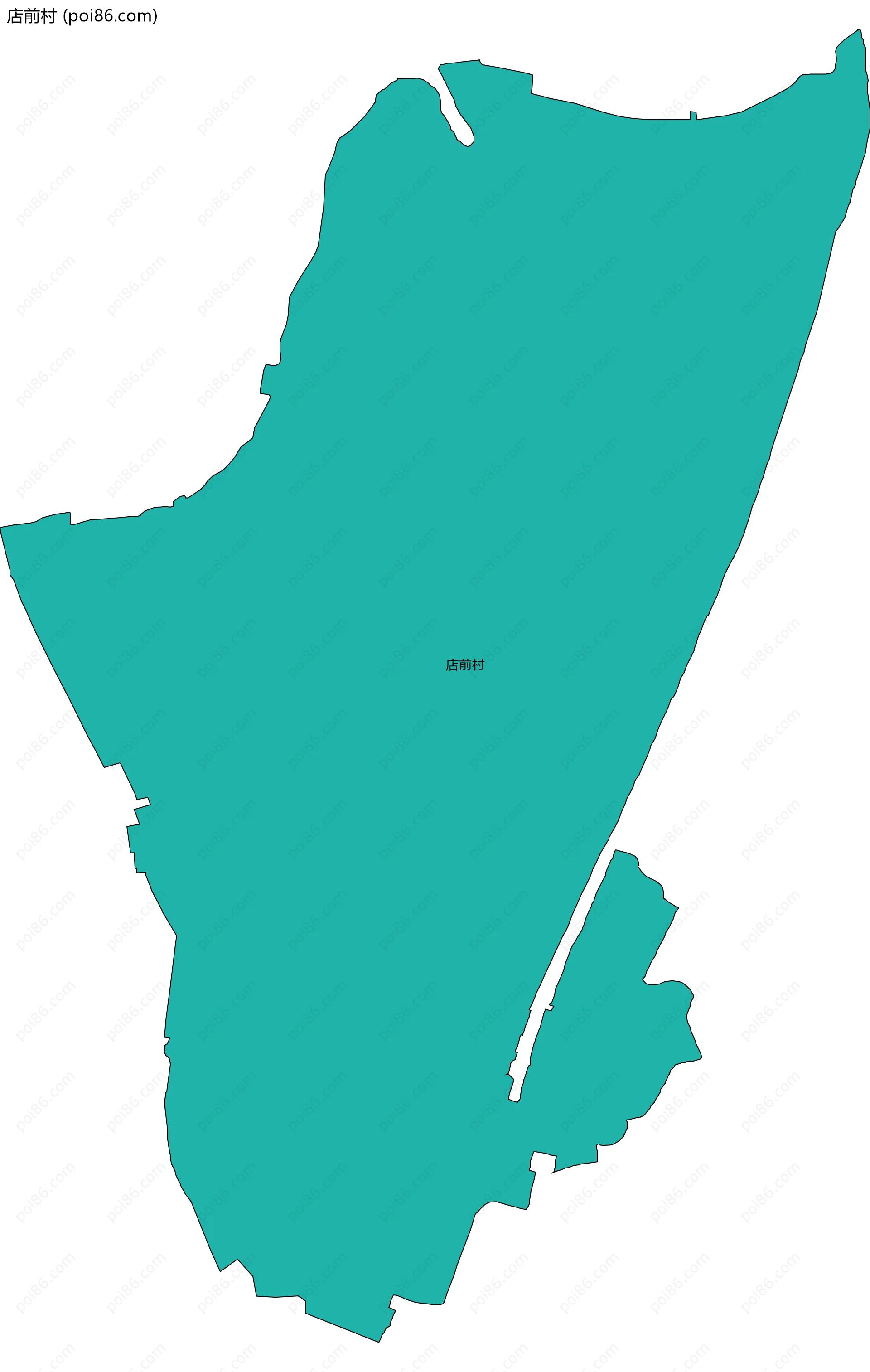 店前村边界地图
