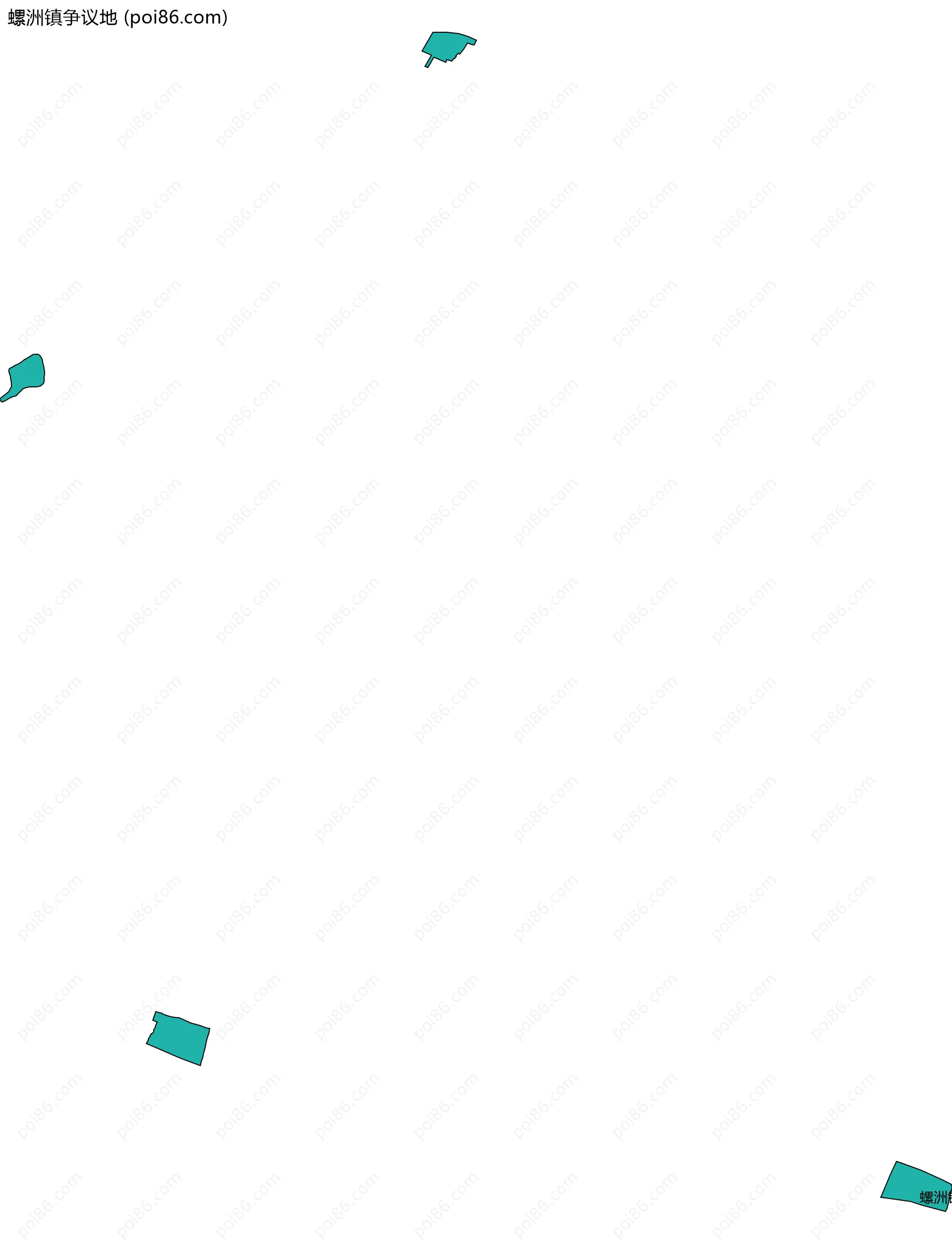 螺洲镇争议地边界地图