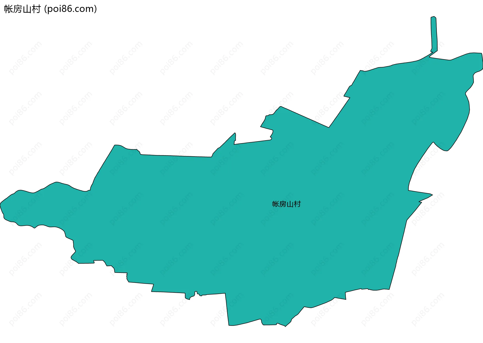 帐房山村边界地图