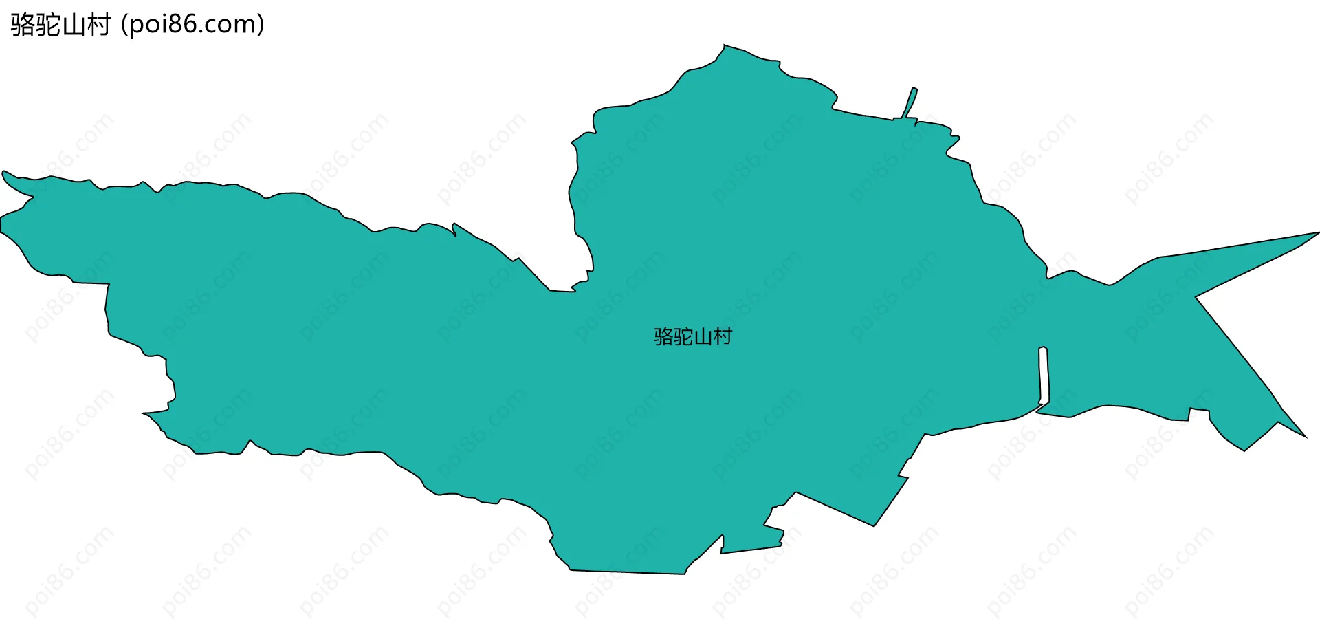 骆驼山村边界地图