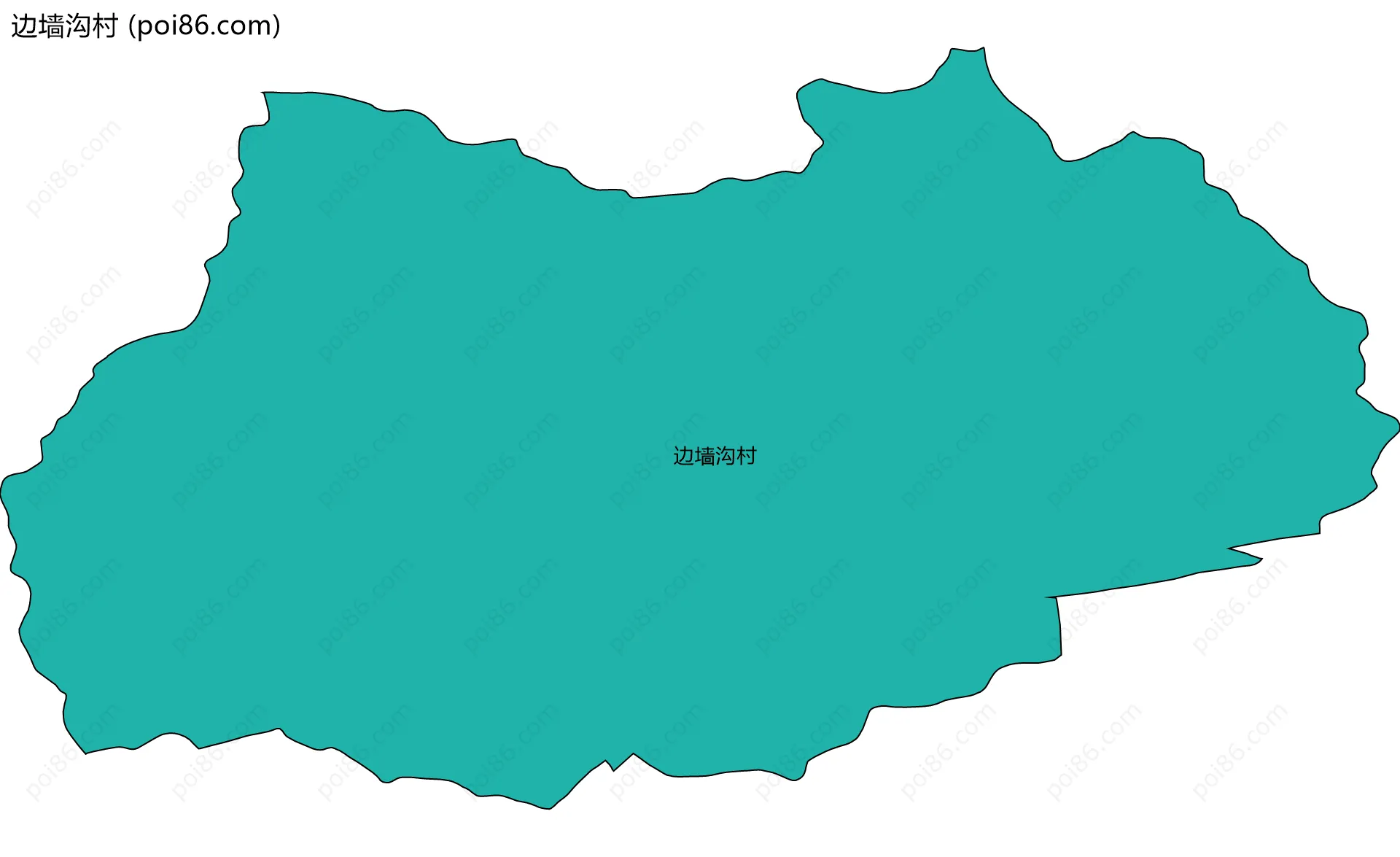 边墙沟村边界地图