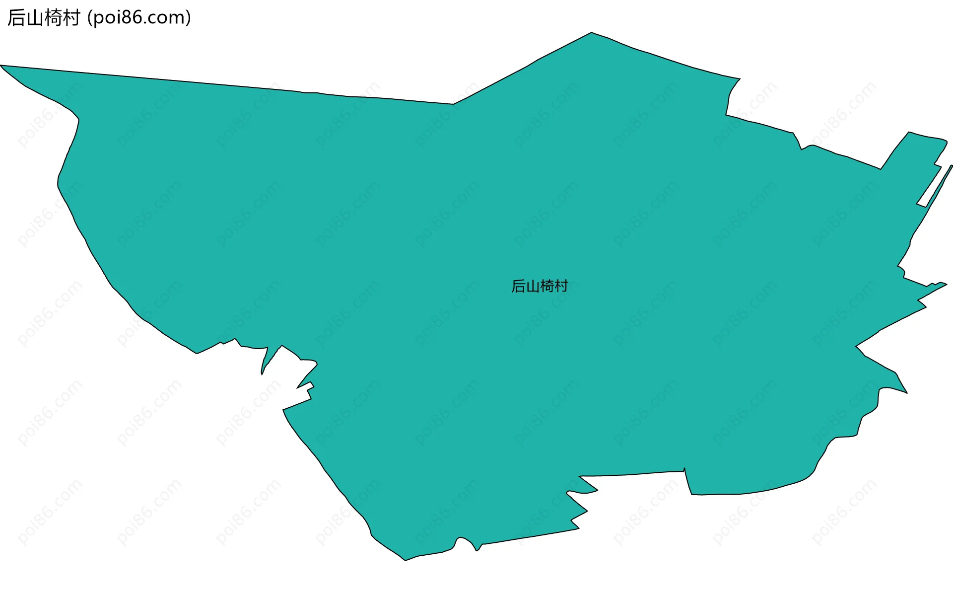 后山椅村边界地图