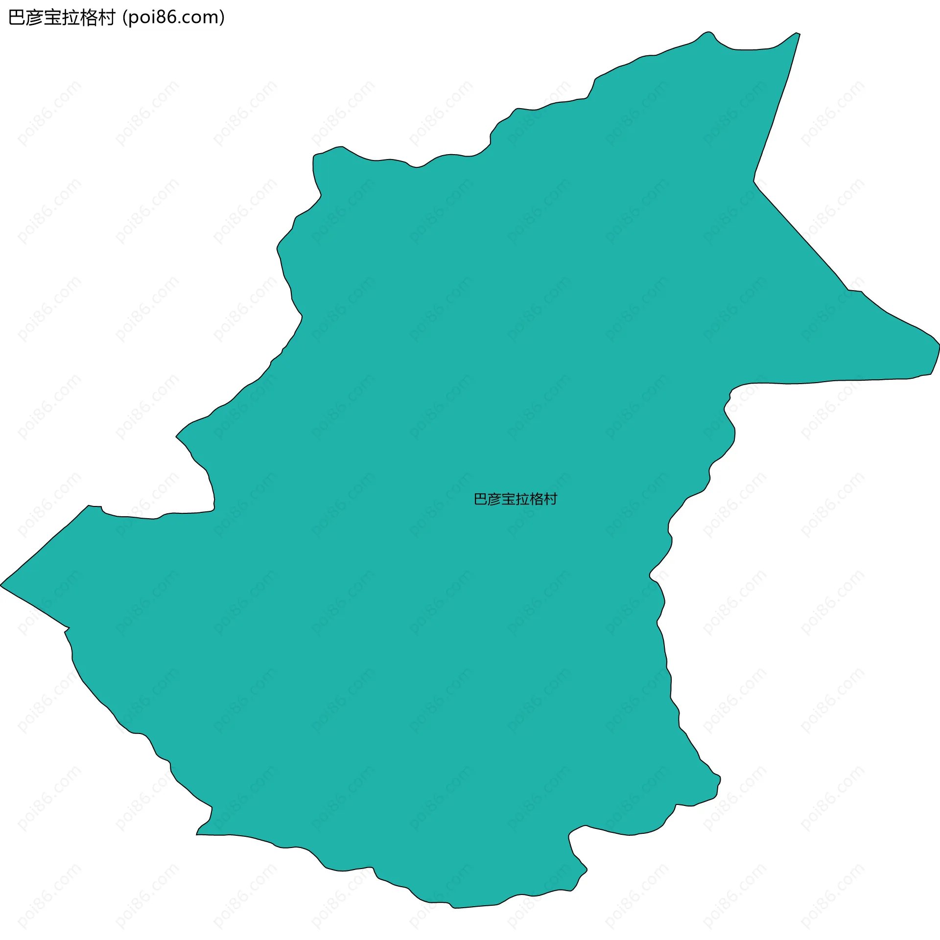 巴彦宝拉格村边界地图