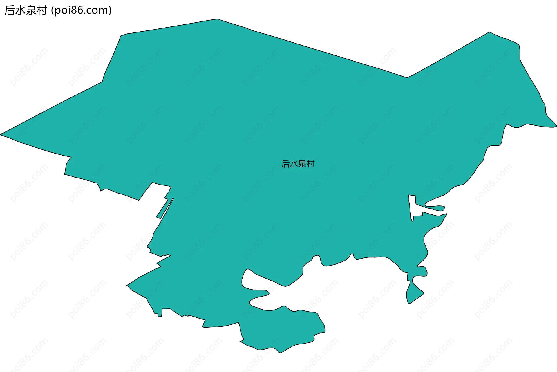 后水泉村边界地图