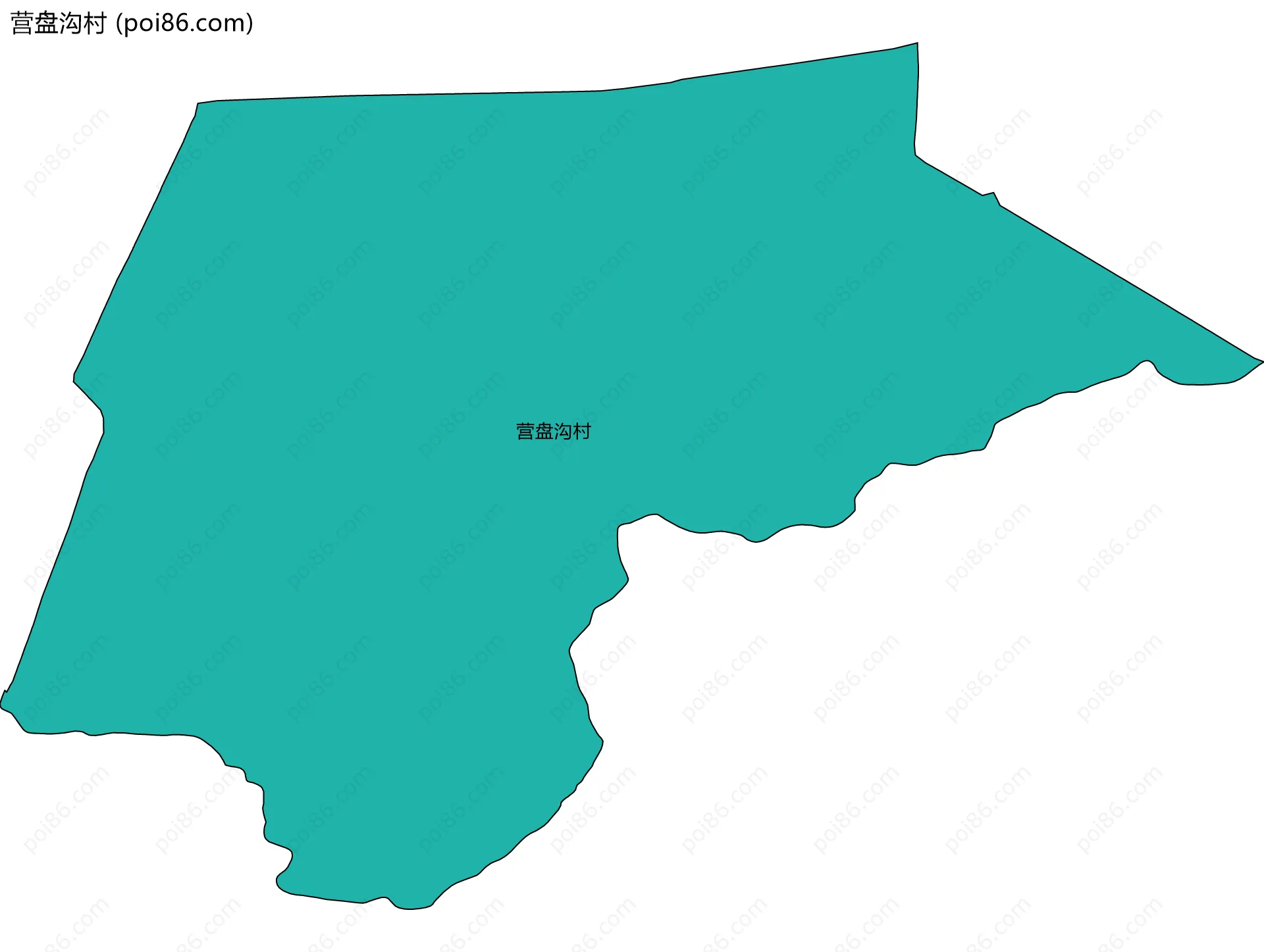 营盘沟村边界地图
