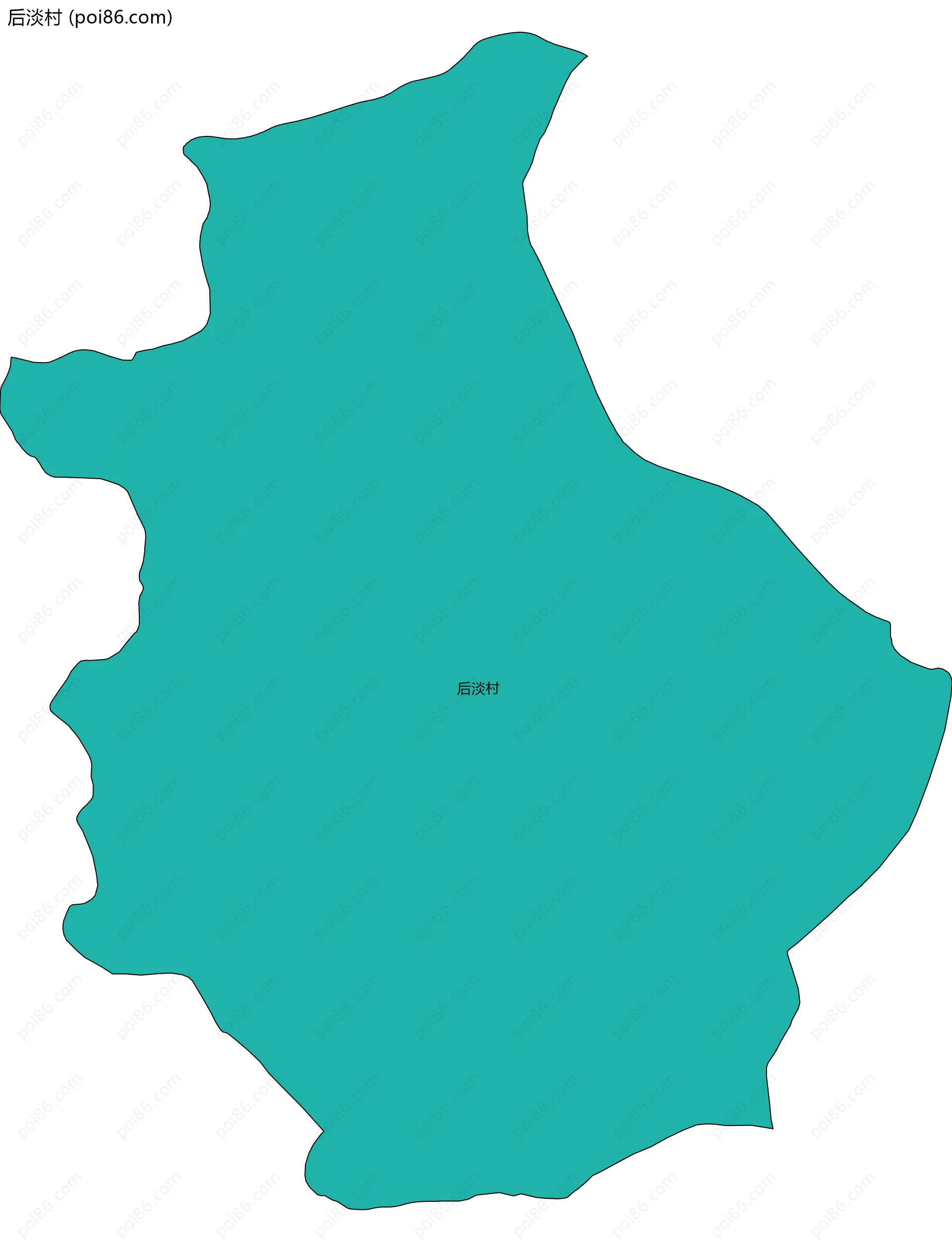 后淡村边界地图