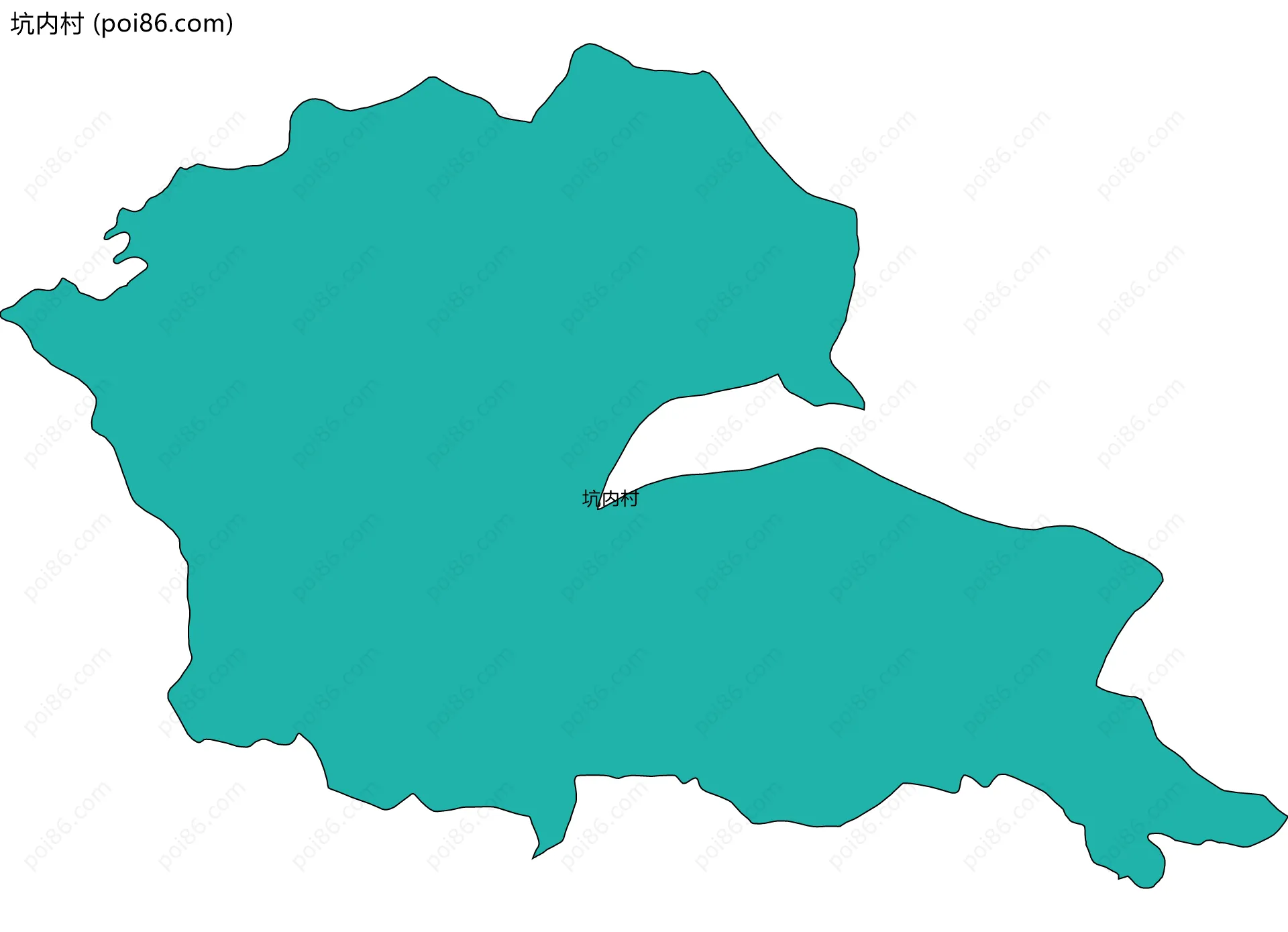 坑内村边界地图
