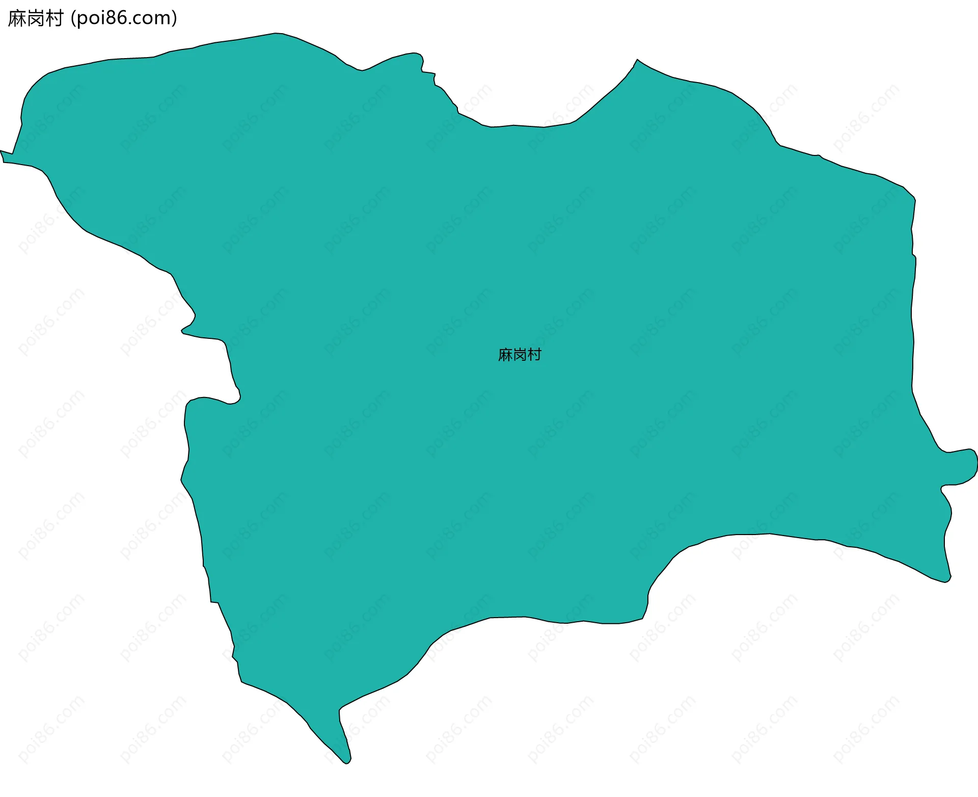 麻岗村边界地图
