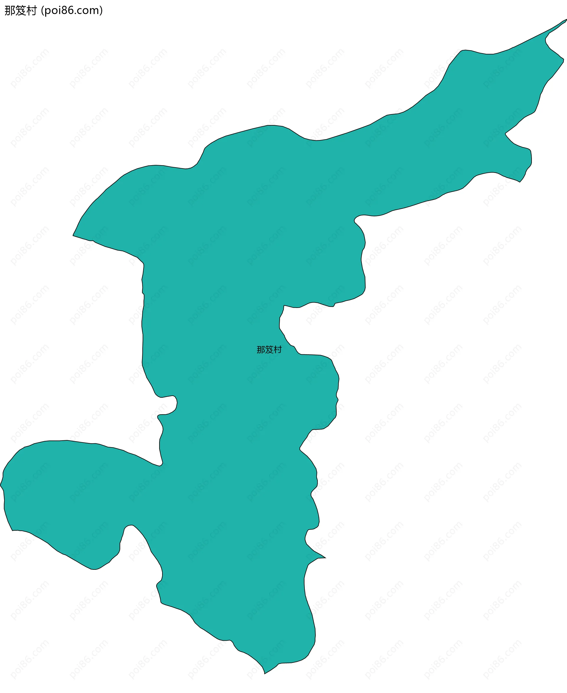 那笈村边界地图